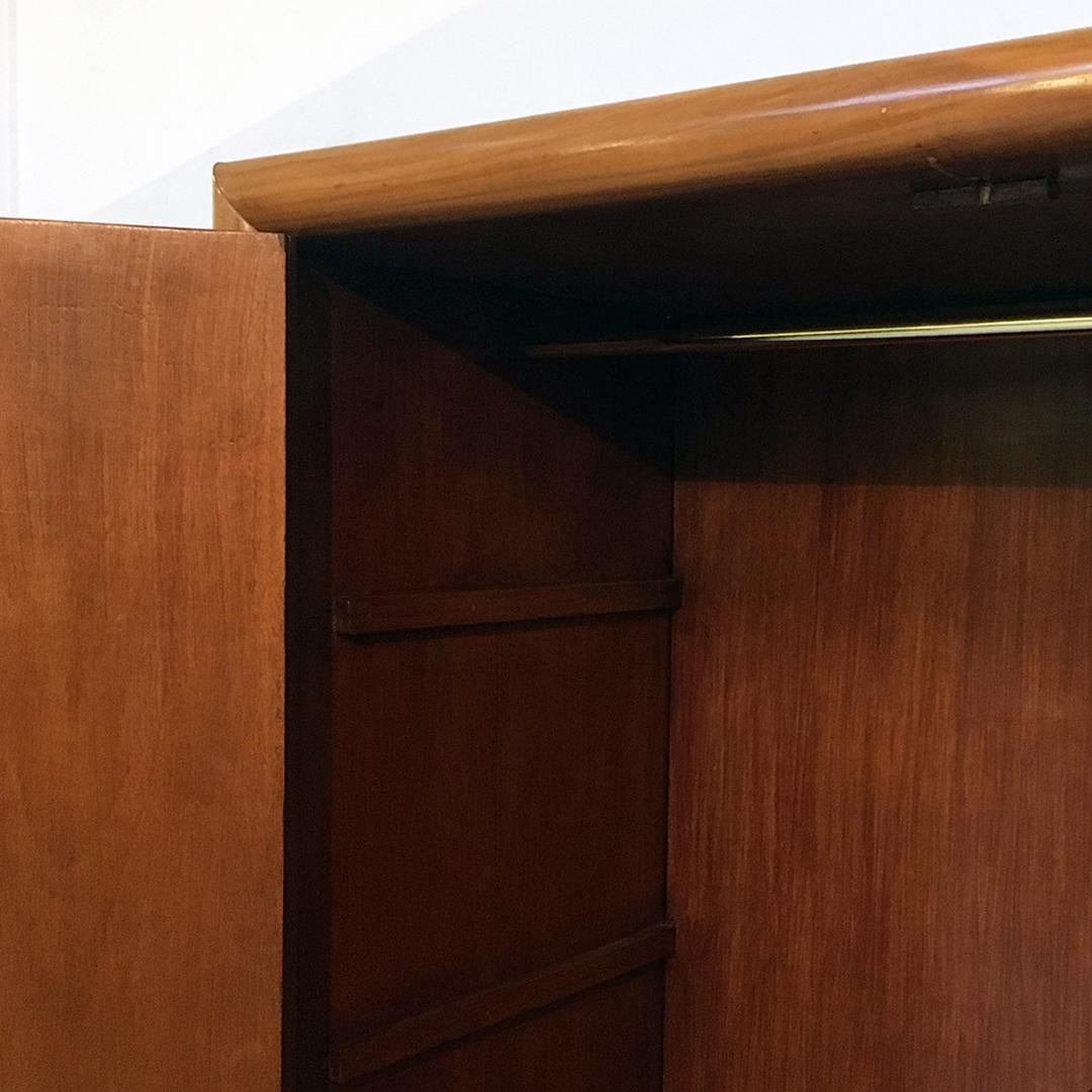 Italian Mid-Century Modern Decò Wood Wardrobes with Hinged Doors, 1930s 8