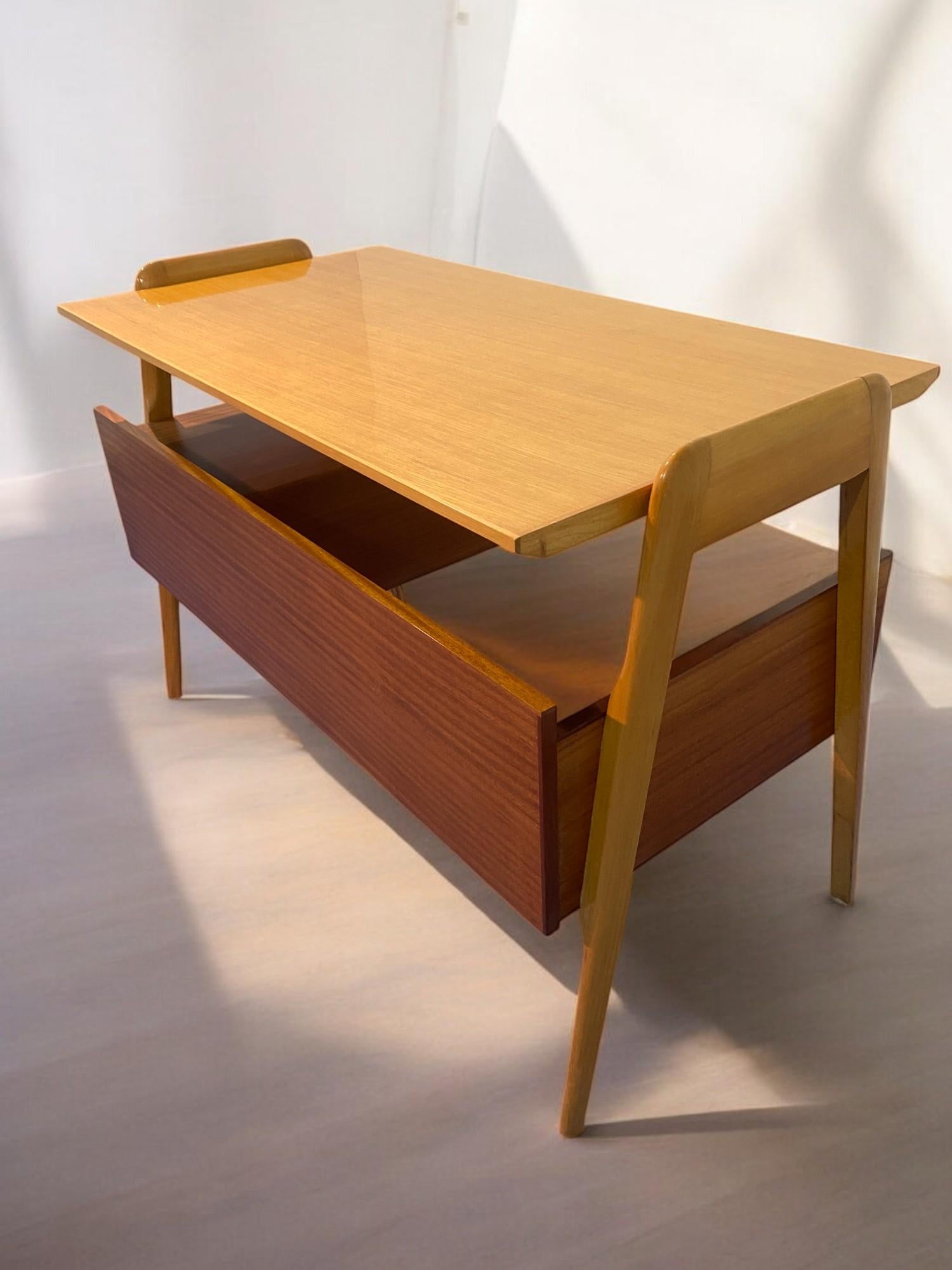 Italian Mid Century Table Desk and chair designed by Vittorio Dassi in 1950s For Sale 10