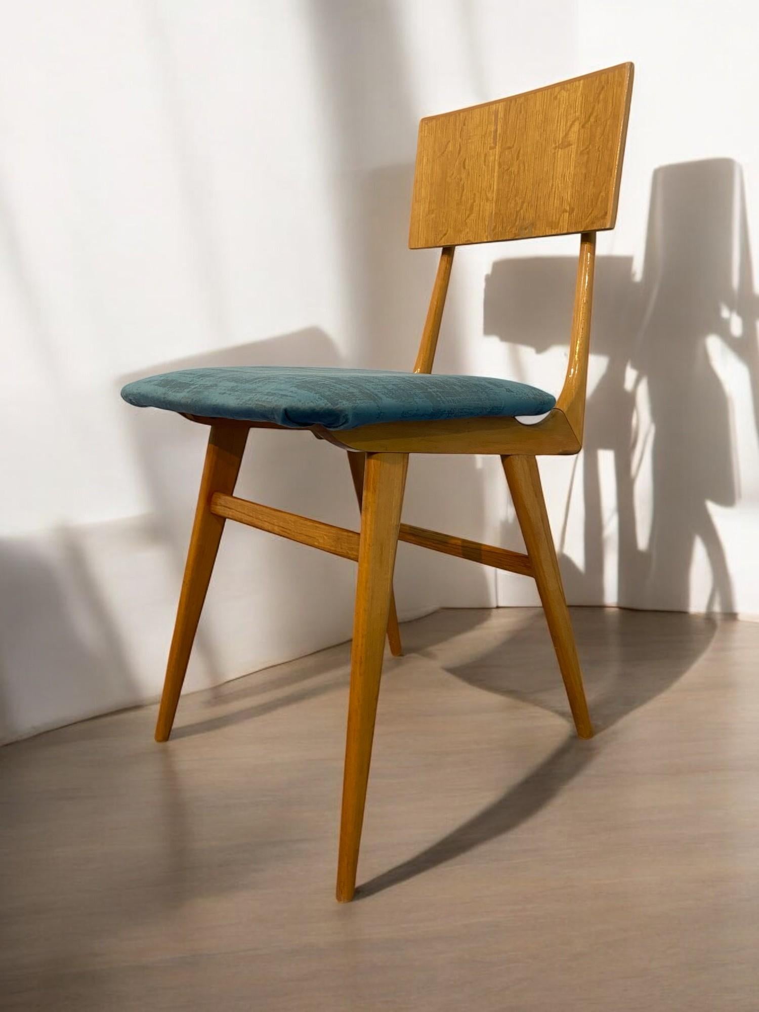Italian Mid Century Table Desk and chair designed by Vittorio Dassi in 1950s For Sale 12