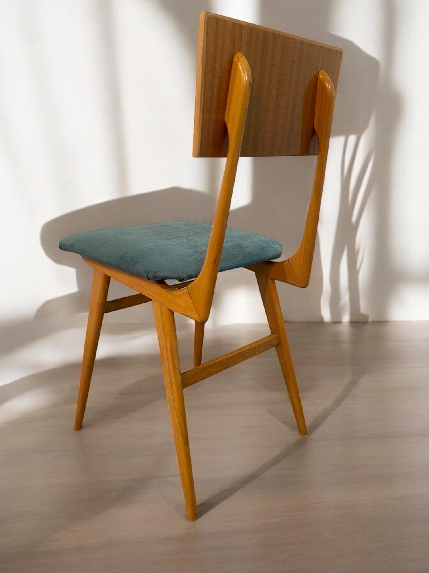 Italian Mid Century Table Desk and chair designed by Vittorio Dassi in 1950s For Sale 13