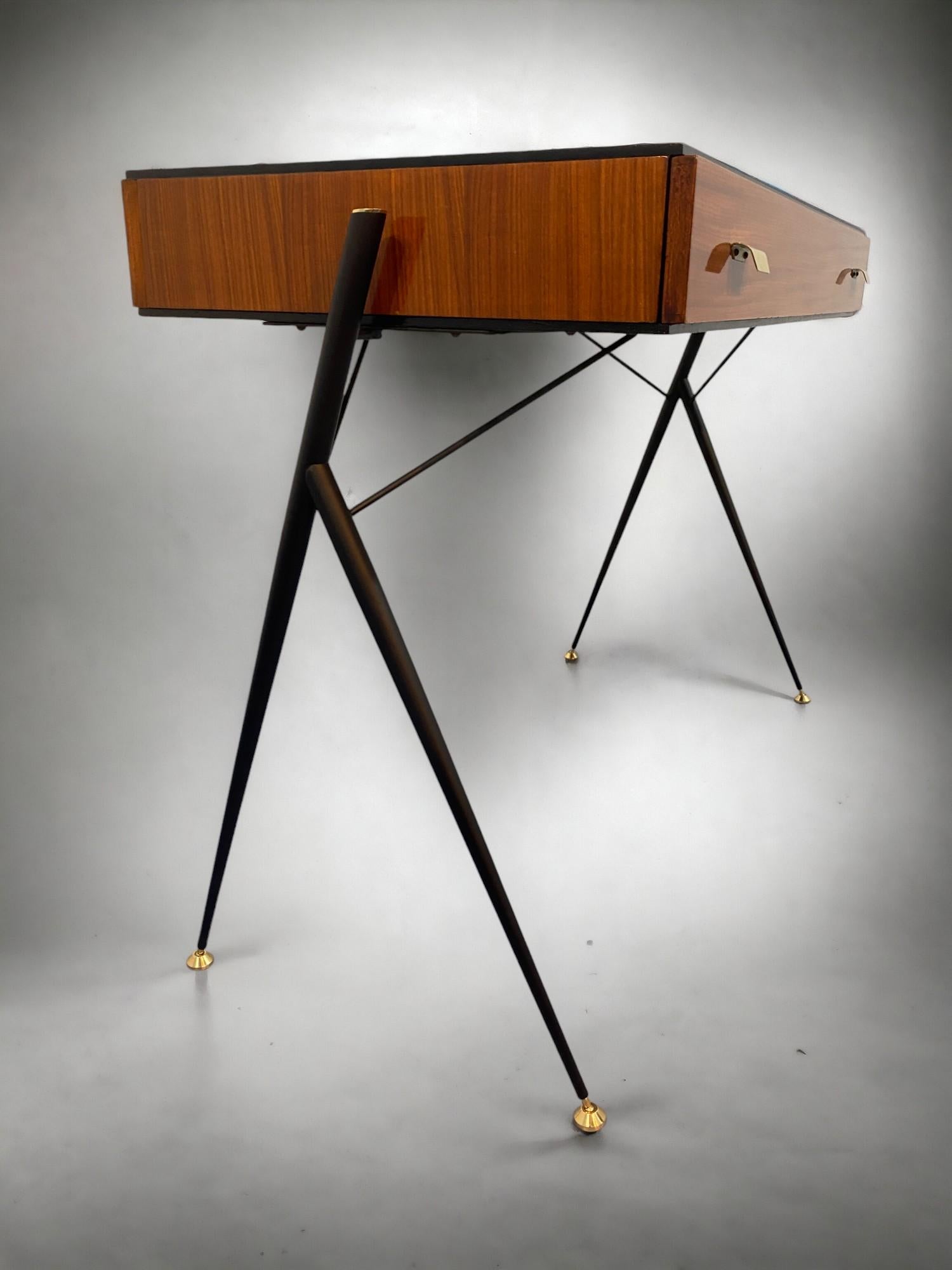 Italian Mid century Modern Desk Table designed by Silvio Cavatorta in 1950s 4