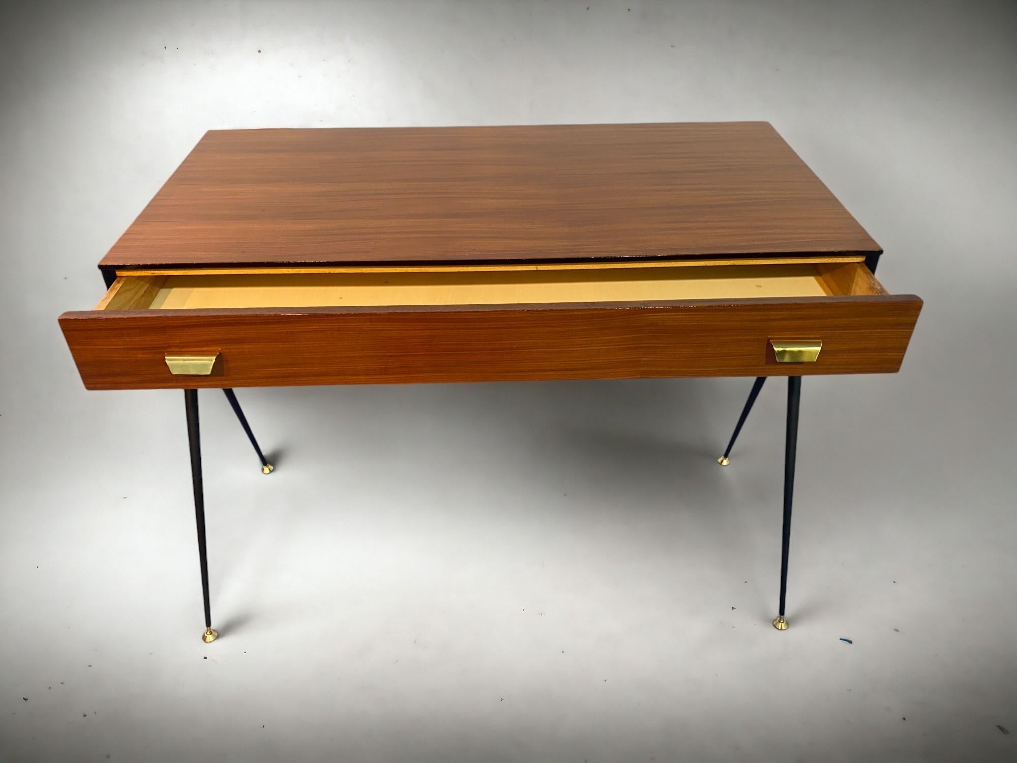 Italian Mid century Modern Desk Table designed by Silvio Cavatorta in 1950s 5