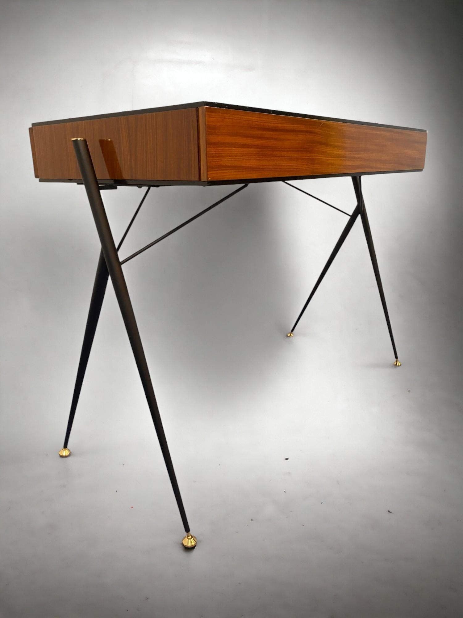 Italian Mid century Modern Desk Table designed by Silvio Cavatorta in 1950s 7