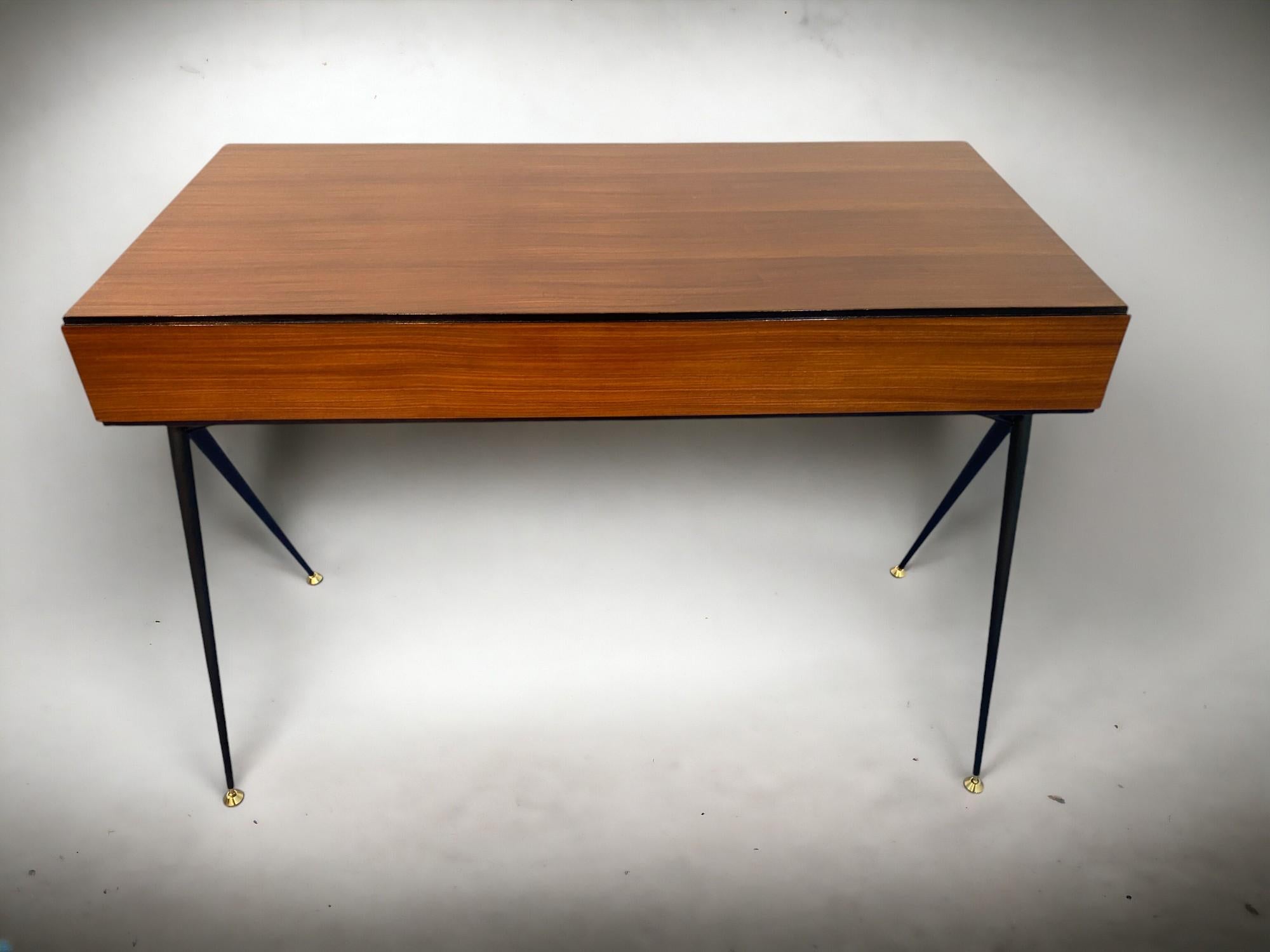 Italian Mid century Modern Desk Table designed by Silvio Cavatorta in 1950s 8