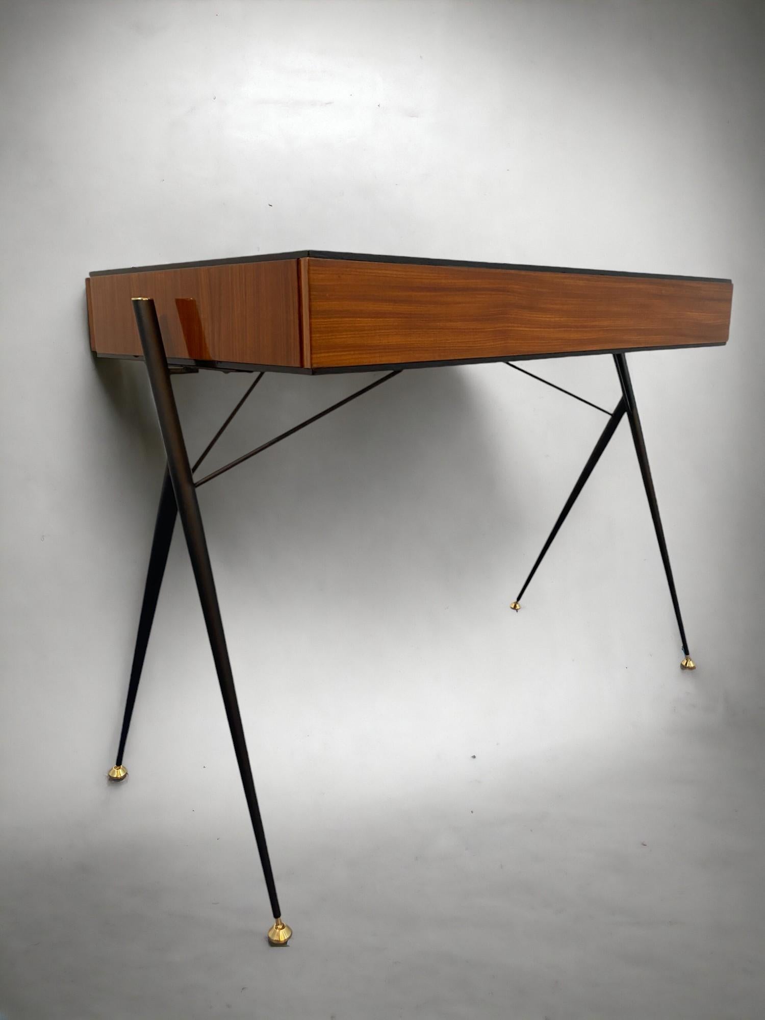 Italian Mid century Modern Desk Table designed by Silvio Cavatorta in 1950s 9