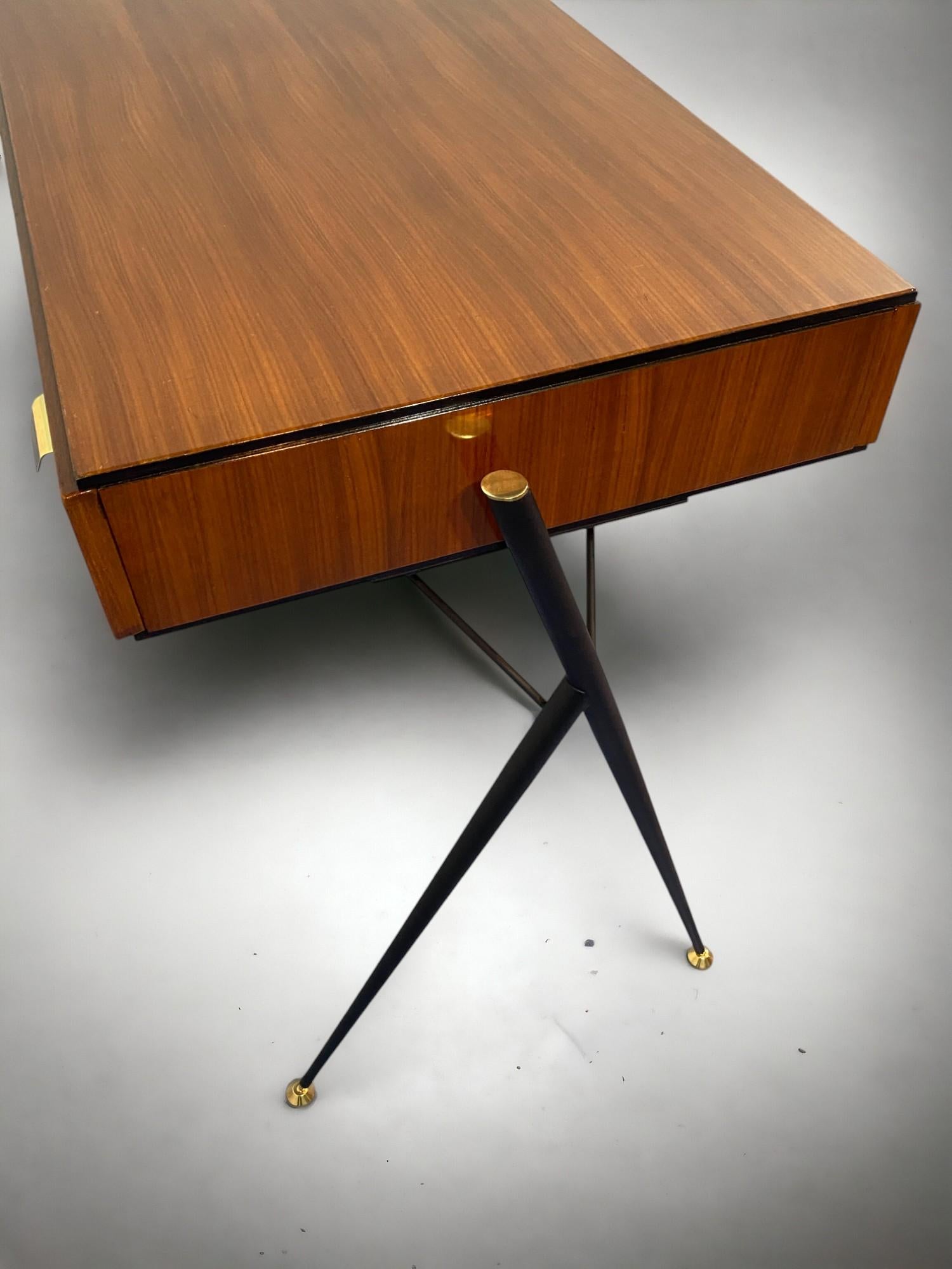 Italian Mid century Modern Desk Table designed by Silvio Cavatorta in 1950s 10