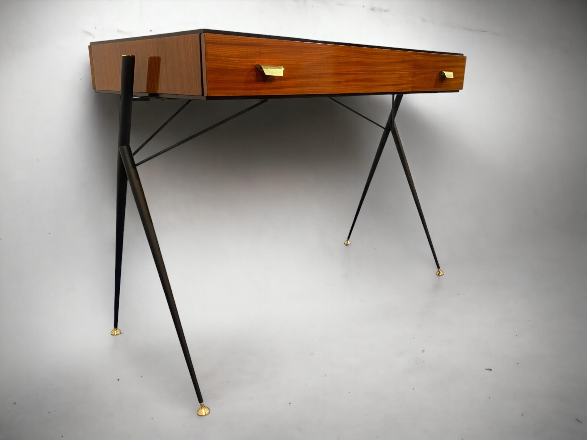 Italian Mid century Modern Desk Table designed by Silvio Cavatorta in 1950s 12