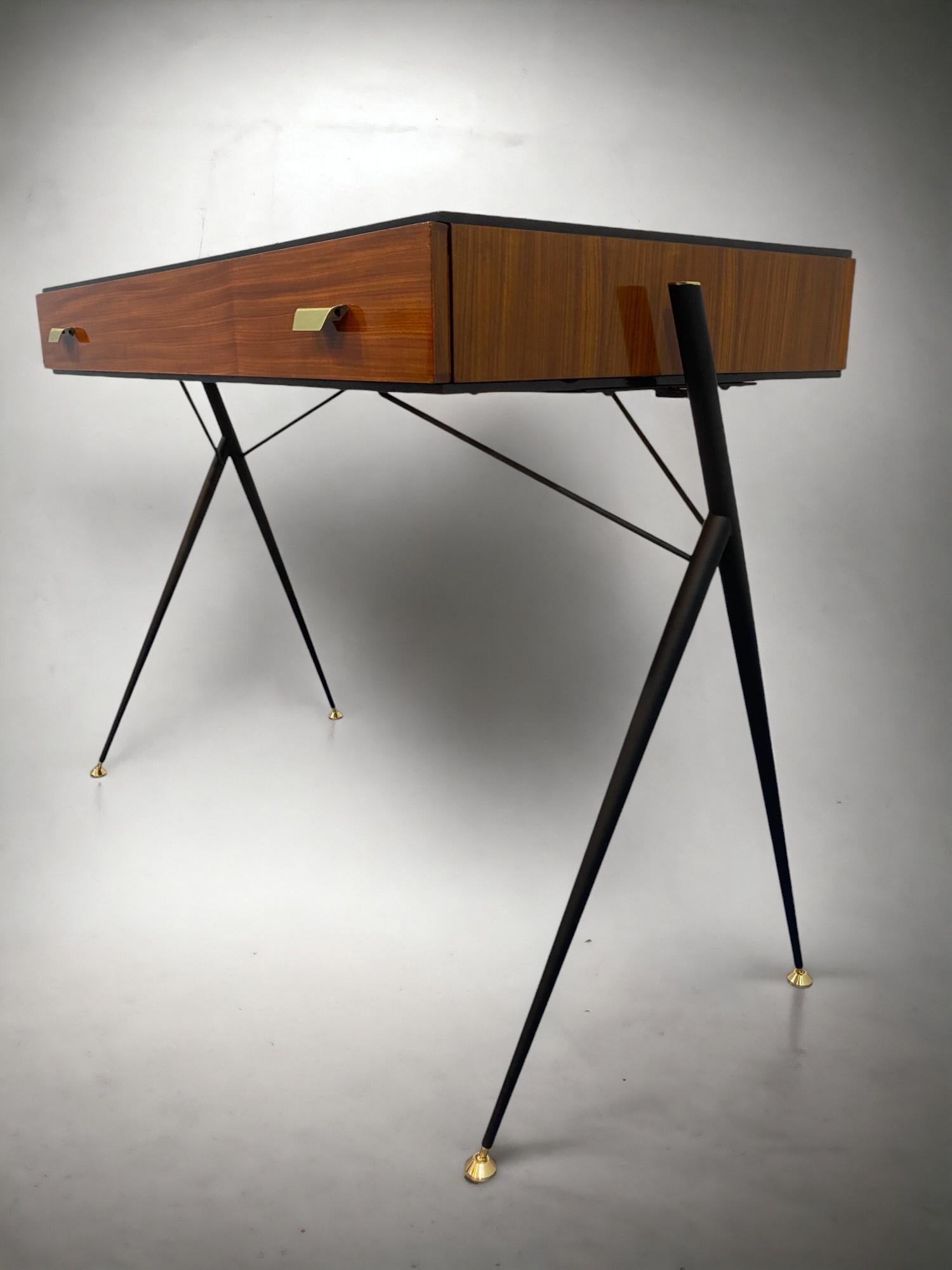 Italian Mid century Modern Desk Table designed by Silvio Cavatorta in 1950s 13