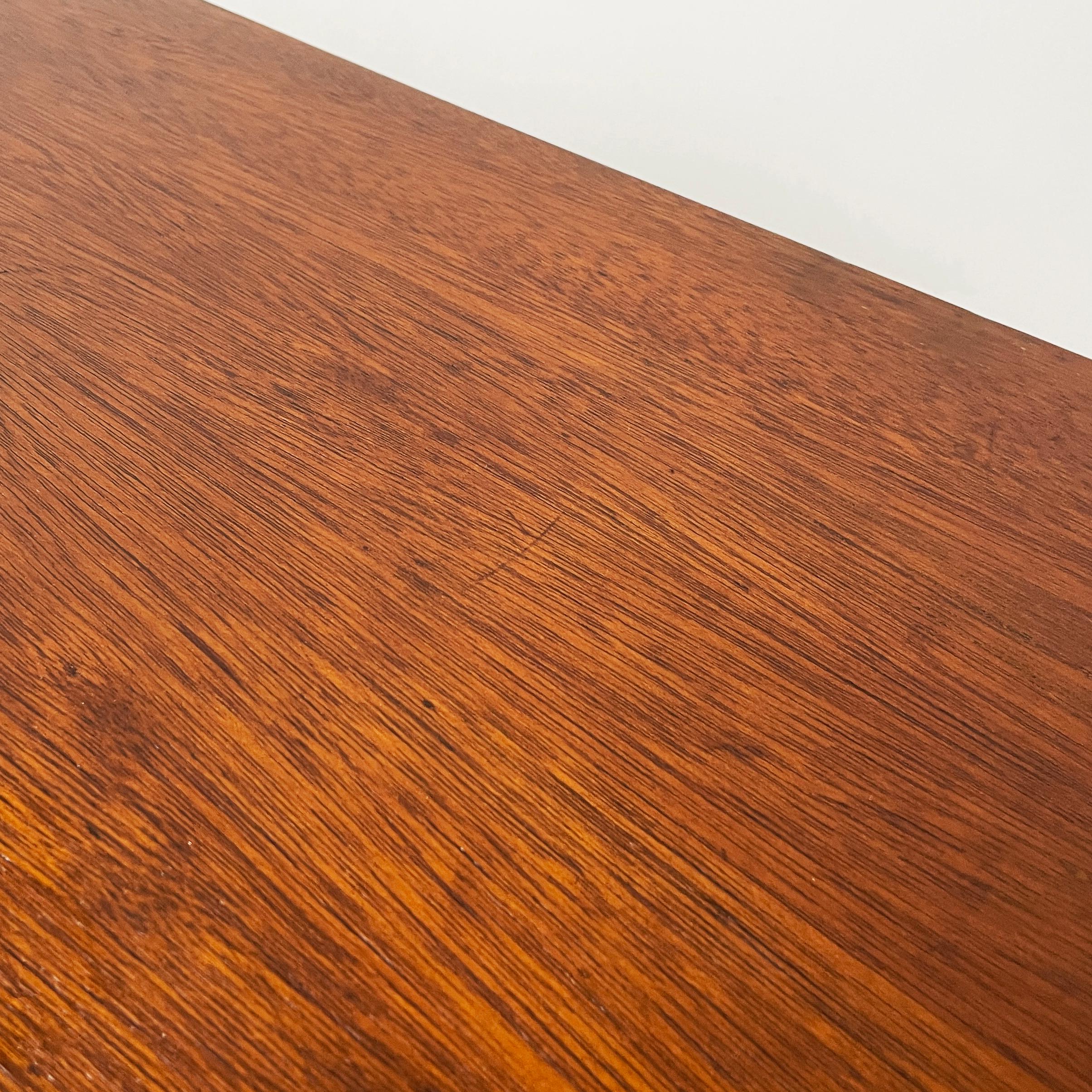 Italian mid-century modern desk in wood and metal, 1960s For Sale 7