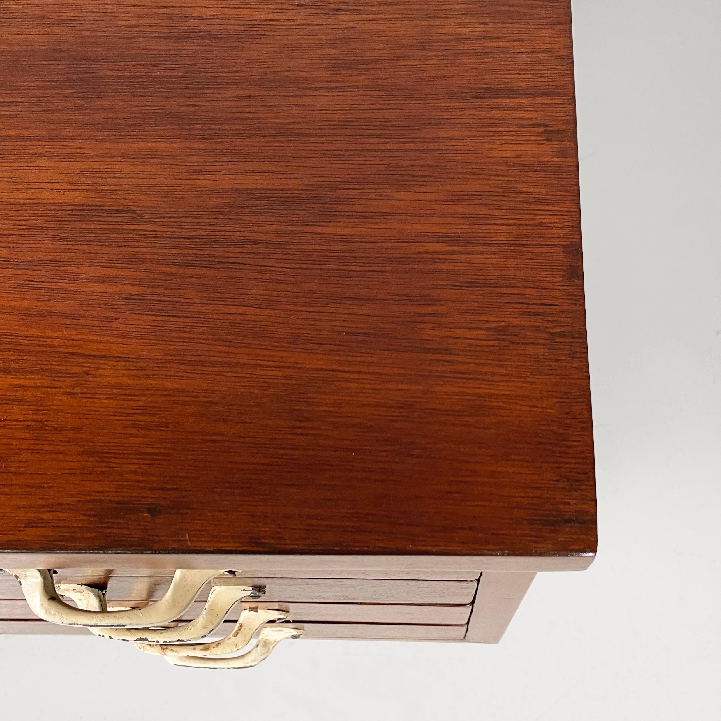 Italian mid-century modern desk in wood and metal, 1960s For Sale 2