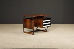 Italian Mid-Century Modern Desk, Style of Gio Ponti, c 1950s, Refinished