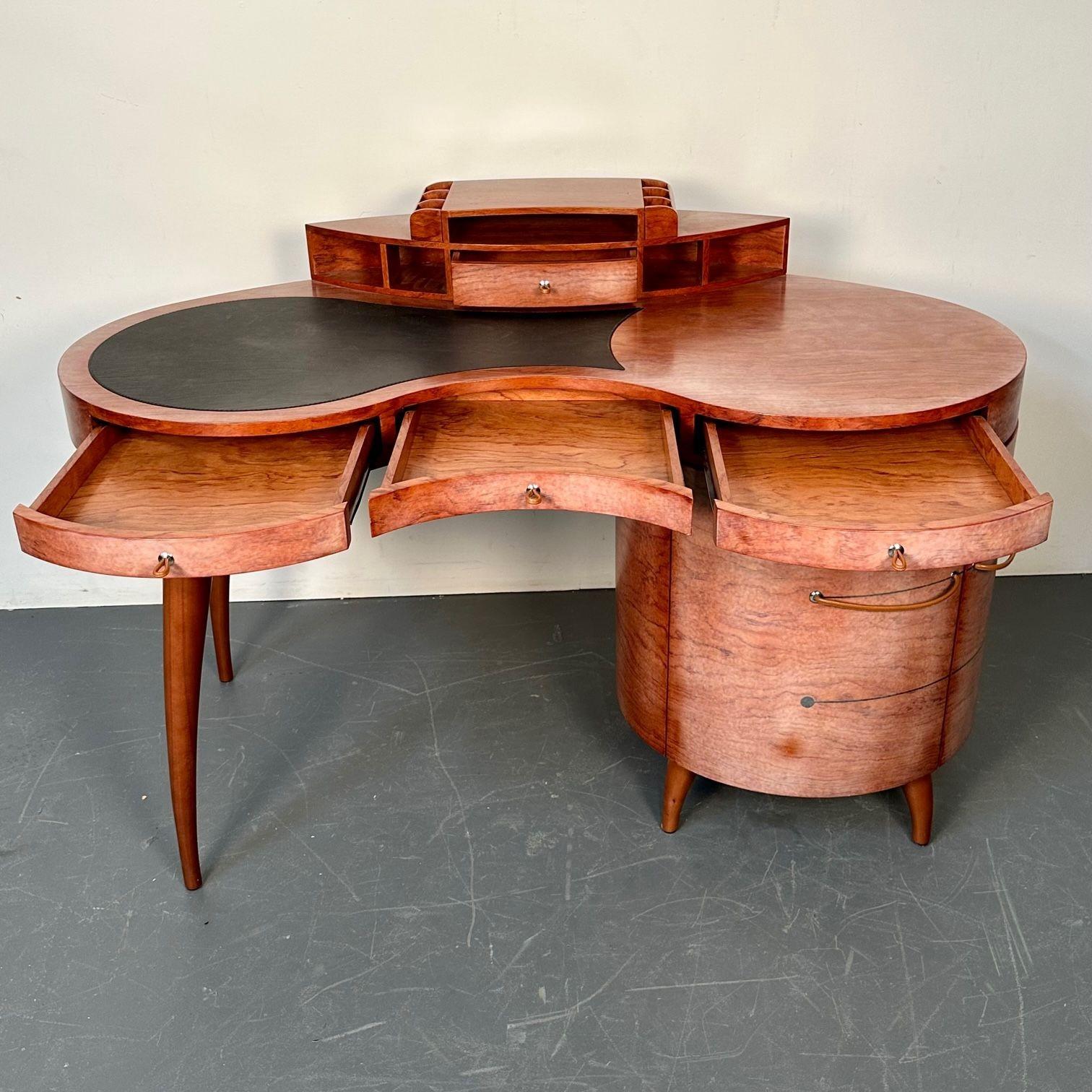Late 20th Century Italian Mid-Century Modern Desk / Vanity / Table by Maurice Villency, Deco Style