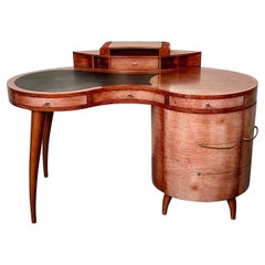 Bureau / Coiffeuse / Table italienne moderne du milieu du siècle dernier par Maurice Villency, style déco