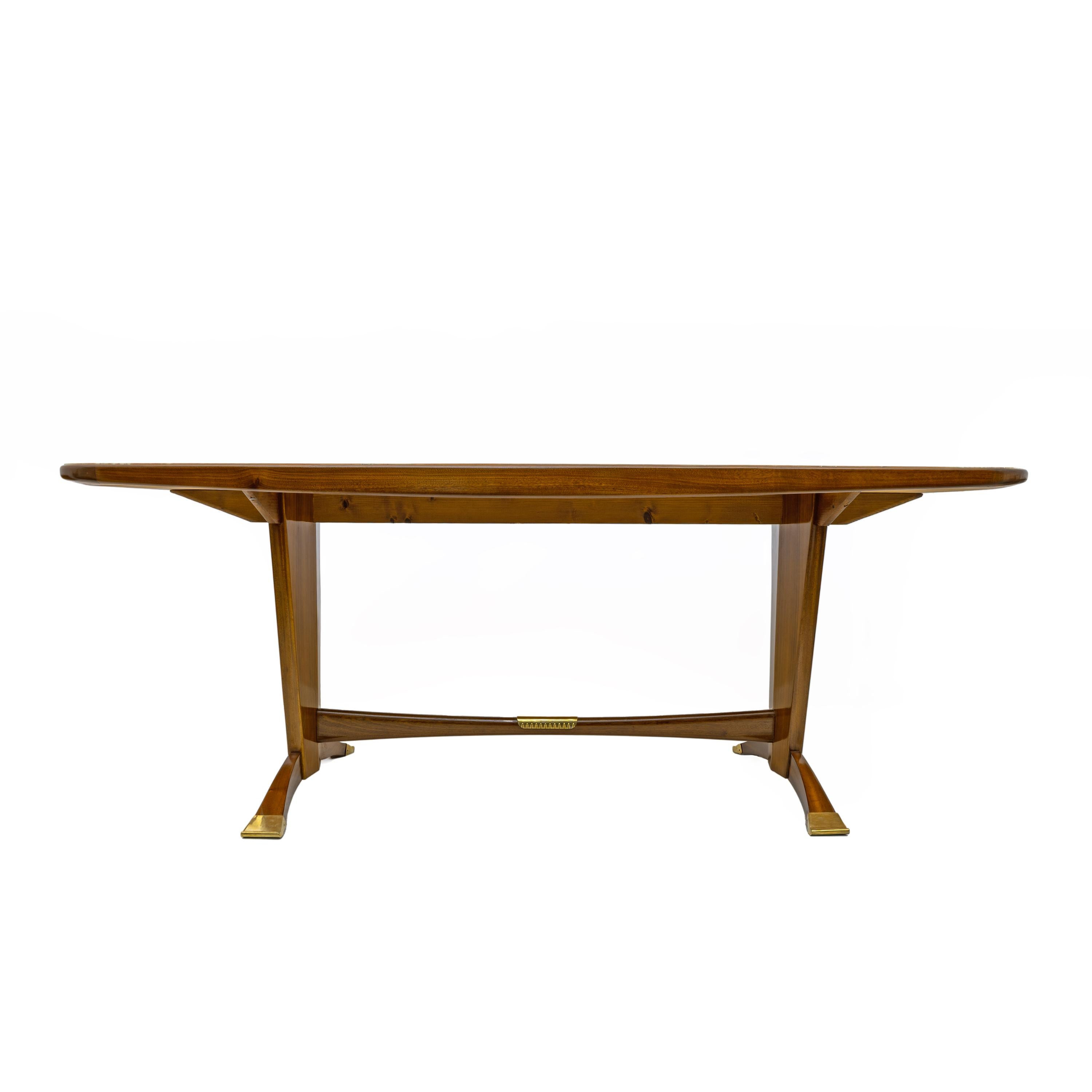 Italian Mid-Century Modern Dining Table Attributed to Paolo Buffa, 1950s in vendita 4