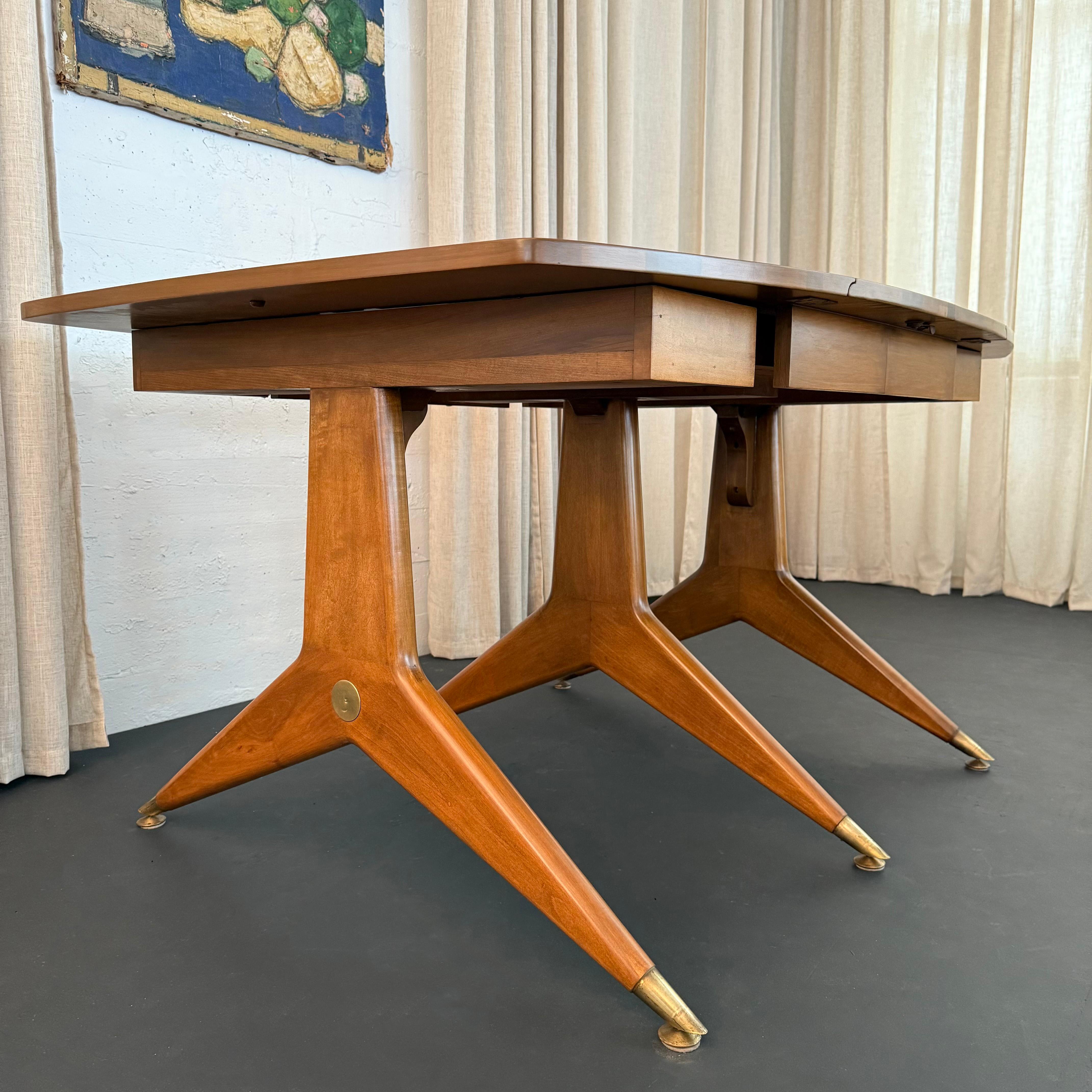 Mesa de Comedor Italiana de Mitad de Siglo al Estilo de Gio Ponti en venta 3