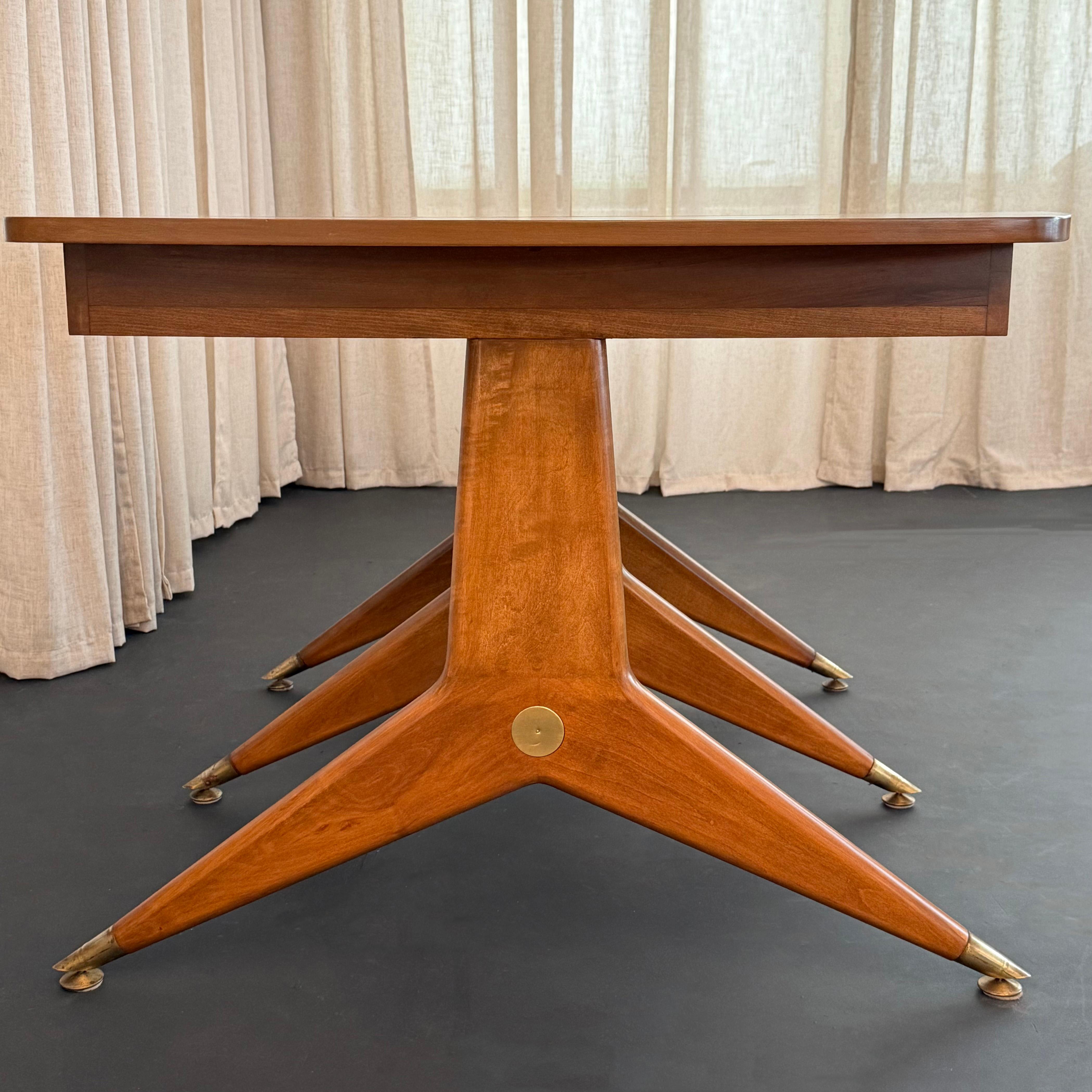 Mesa de Comedor Italiana de Mitad de Siglo al Estilo de Gio Ponti en venta 4