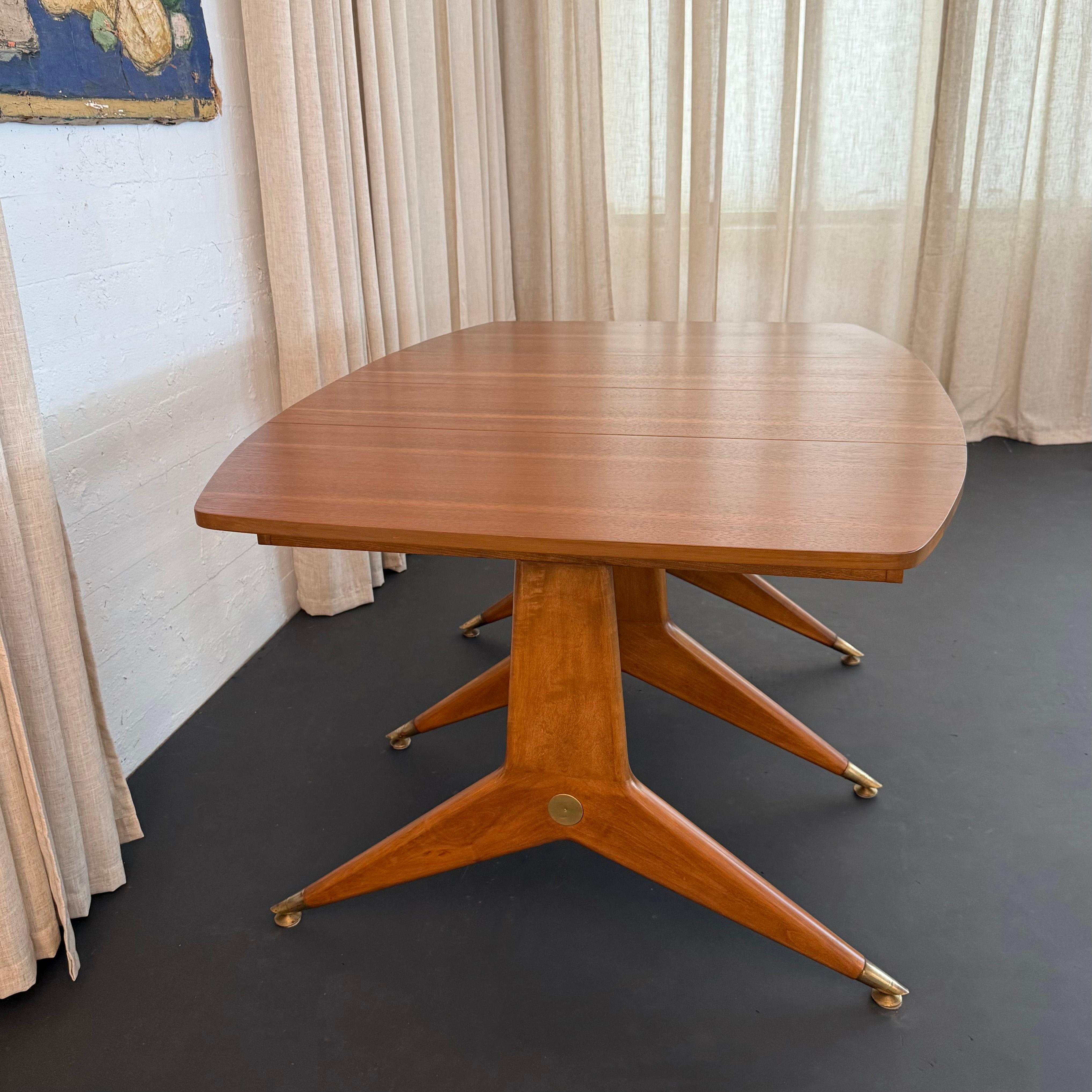 Mesa de Comedor Italiana de Mitad de Siglo al Estilo de Gio Ponti en venta 1