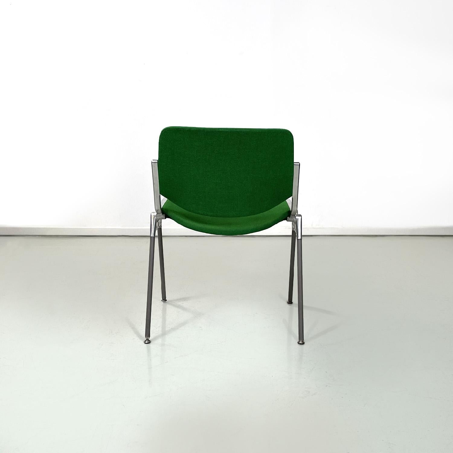 Metal Italian mid-century modern DSC chairs Giancarlo Piretti Anonima Castelli, 1965