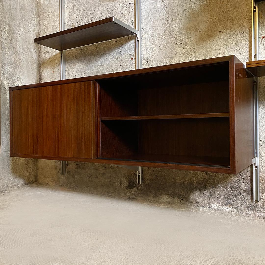 Italian Mid-Century Modern E22 Wall Bookcase by Osvaldo Borsani for Tecno, 1960s 1