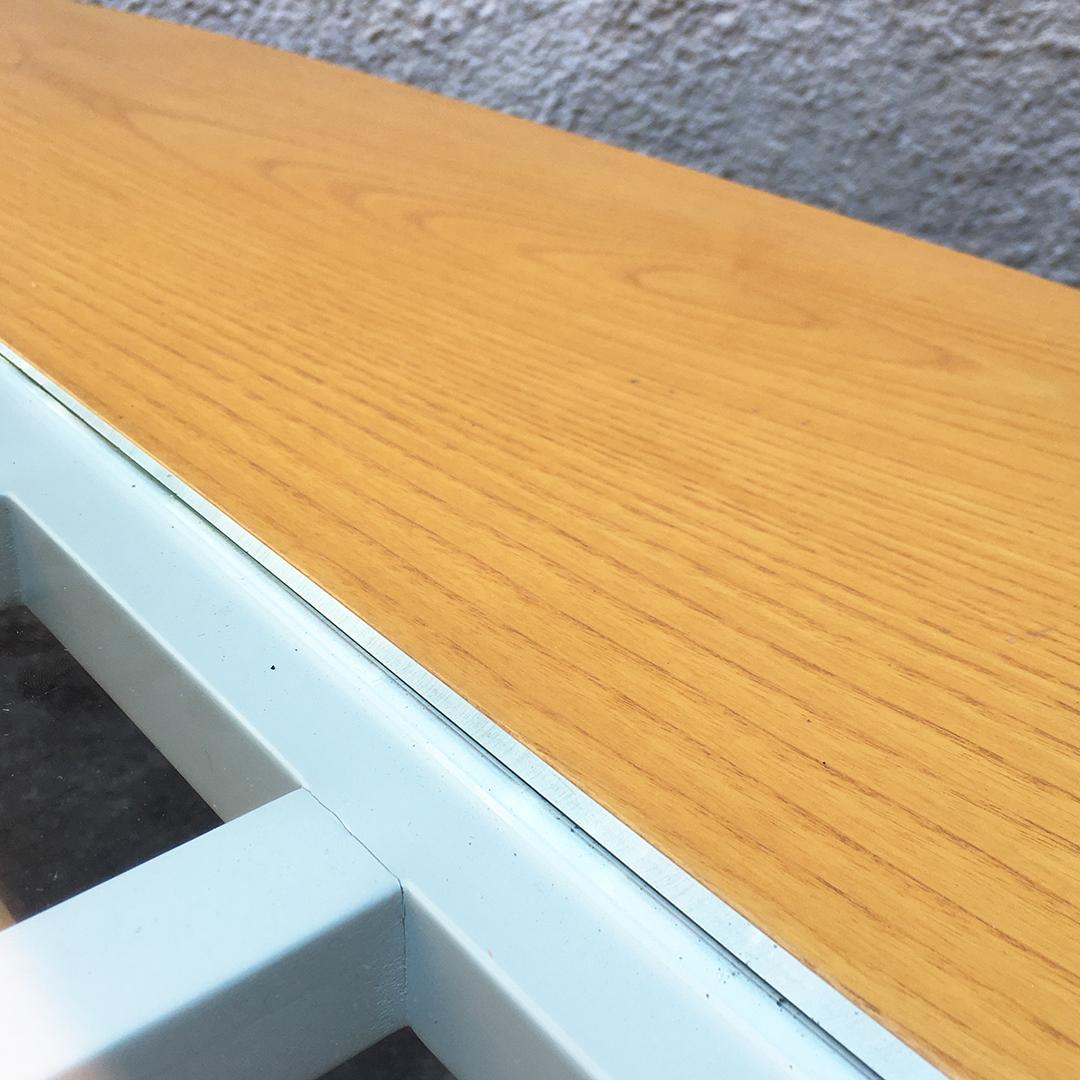 Italian Mid-Century Modern Elliptical Solid Wood Coffee Table, 1980s 5