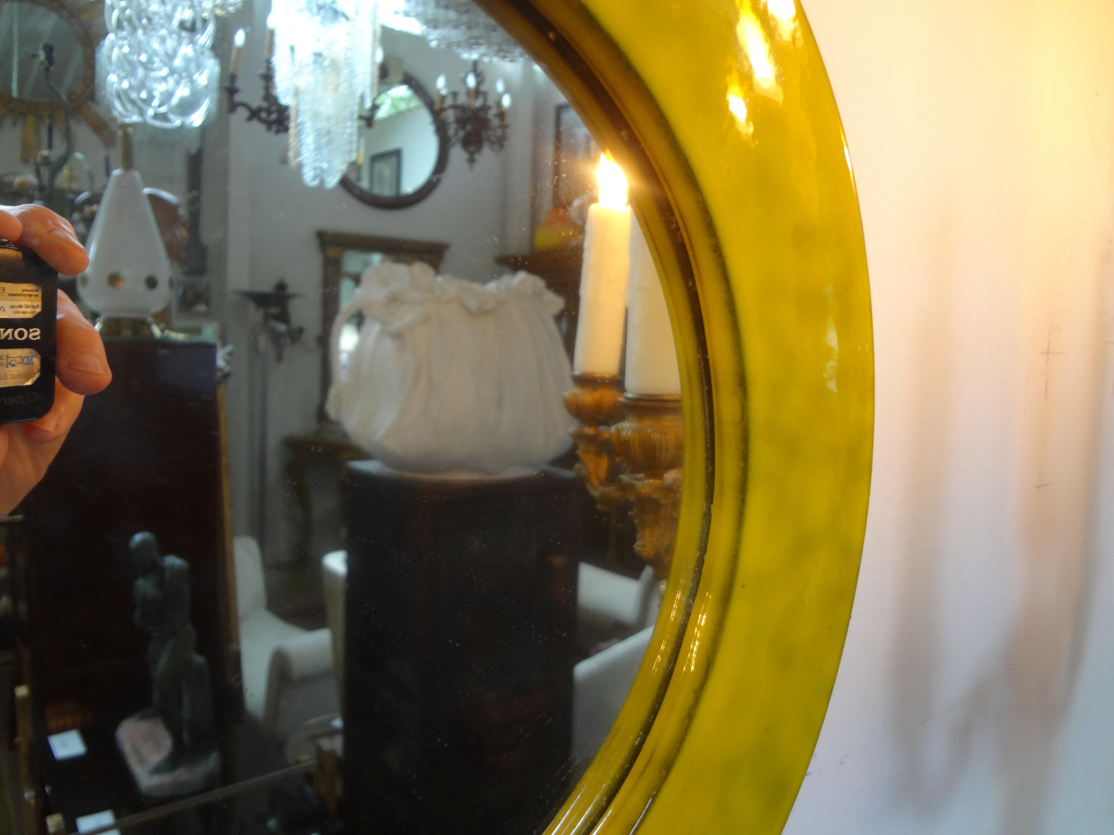 Mid-20th Century Italian Mid-Century Modern Enamel Mirror