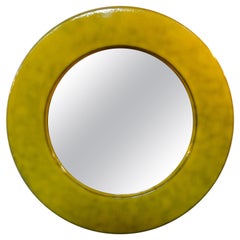 Italian Mid-Century Modern Enamel Mirror