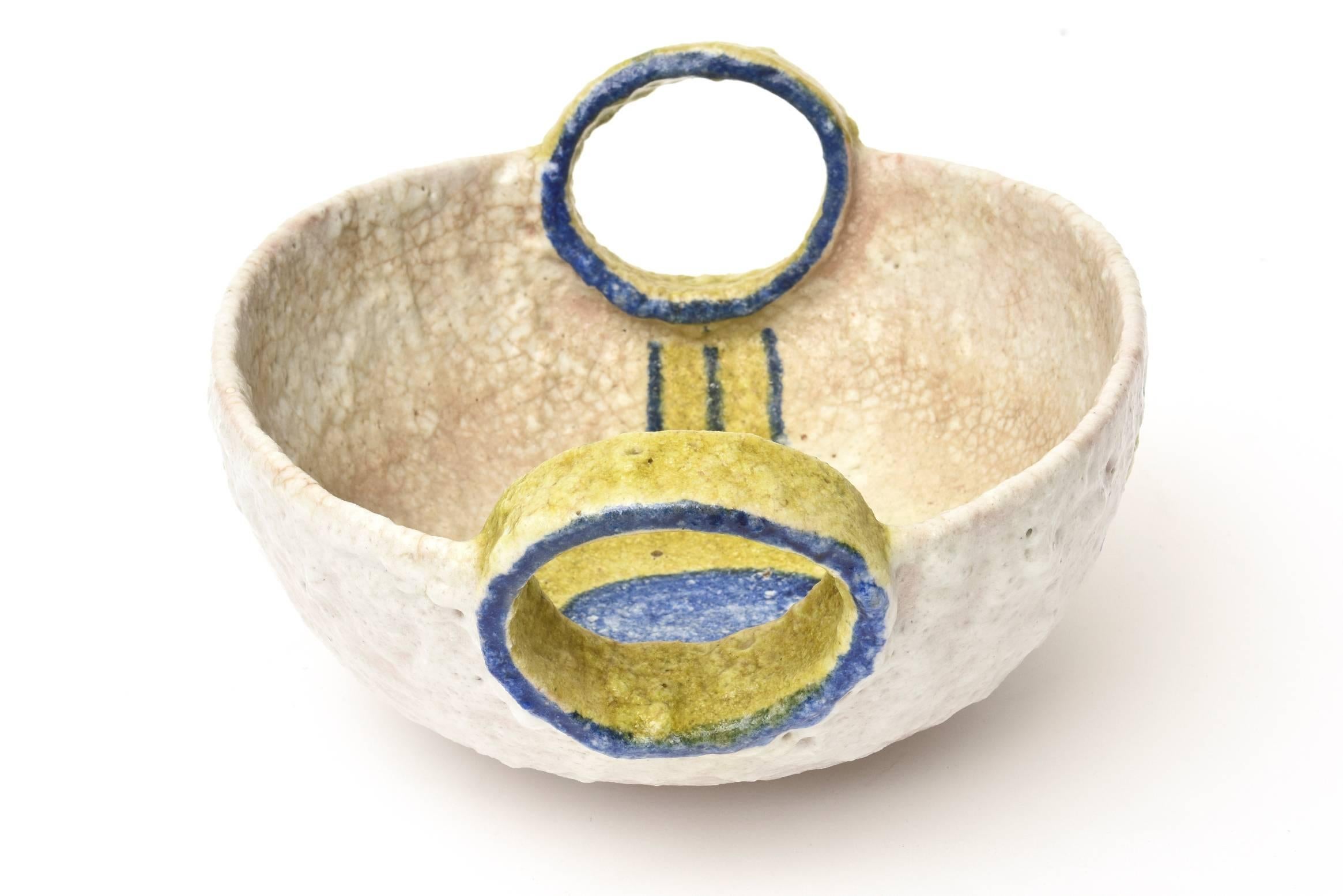 Mid-20th Century Italian Mid-Century Modern Fantoni for Raymor Ceramic Bowl