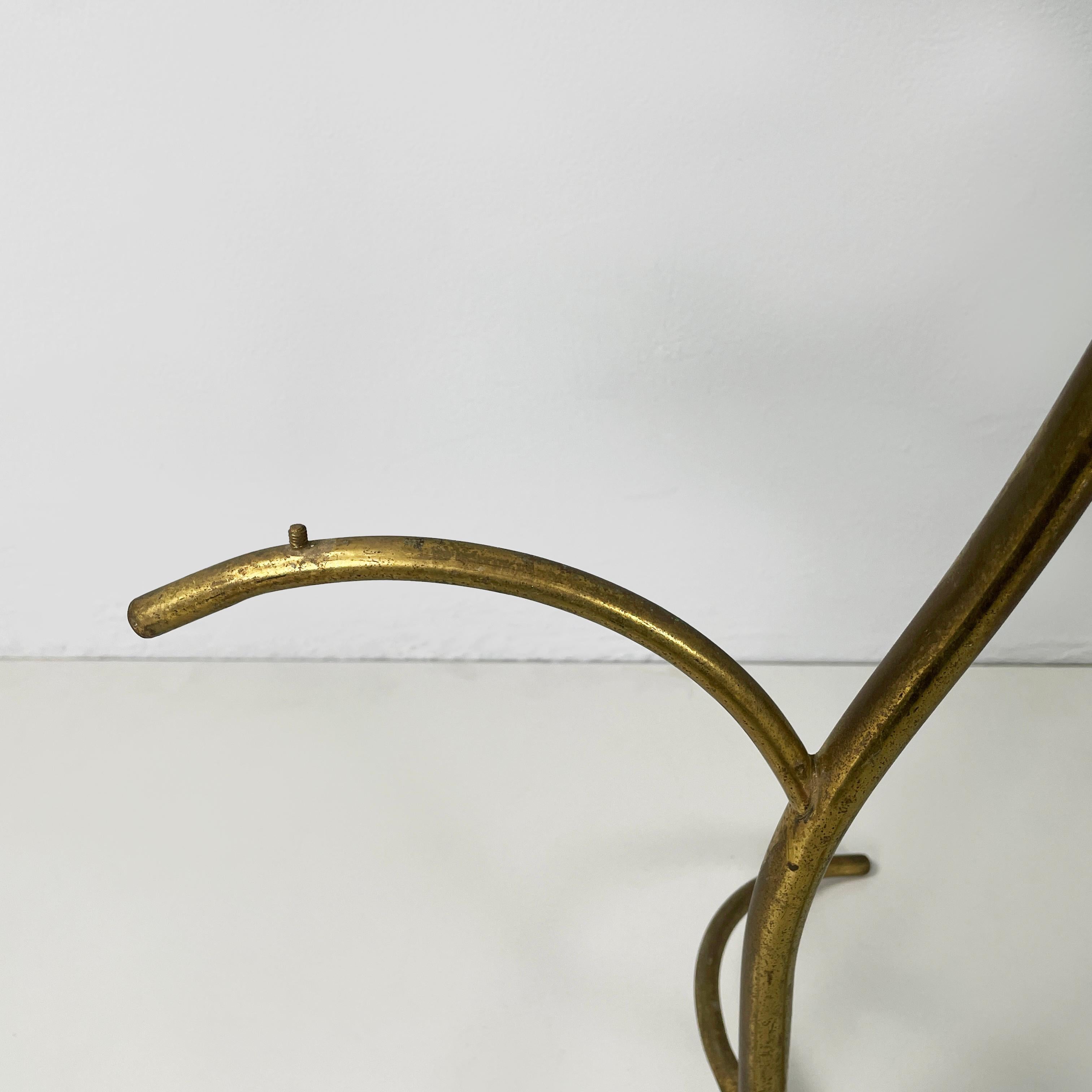 Italian mid-century modern Floor hanger or hat rack in brass rod, 1950s For Sale 8