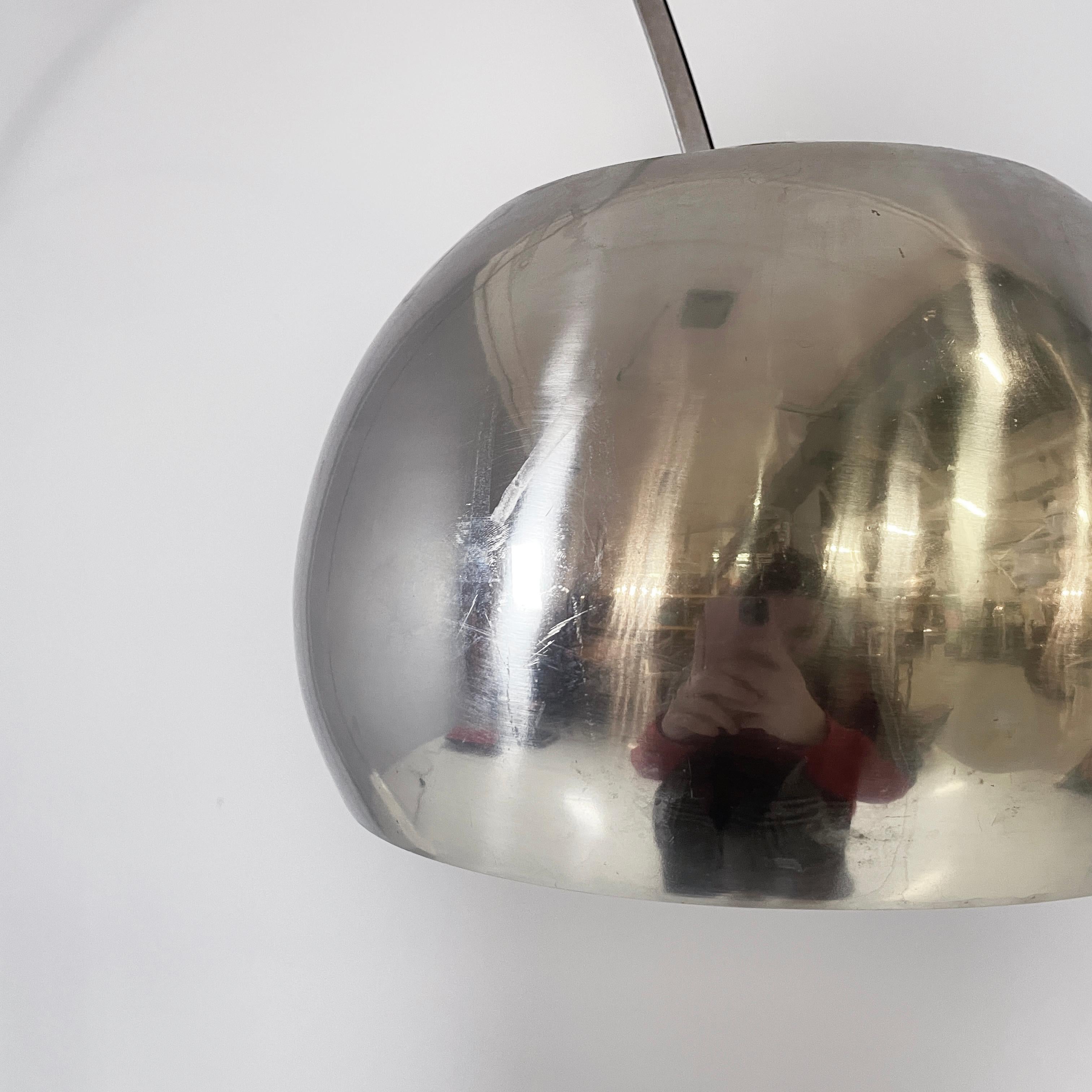 Italian mid-century modern Floor lamp Arco by Castiglioni brothers Flos, 1960s For Sale 1