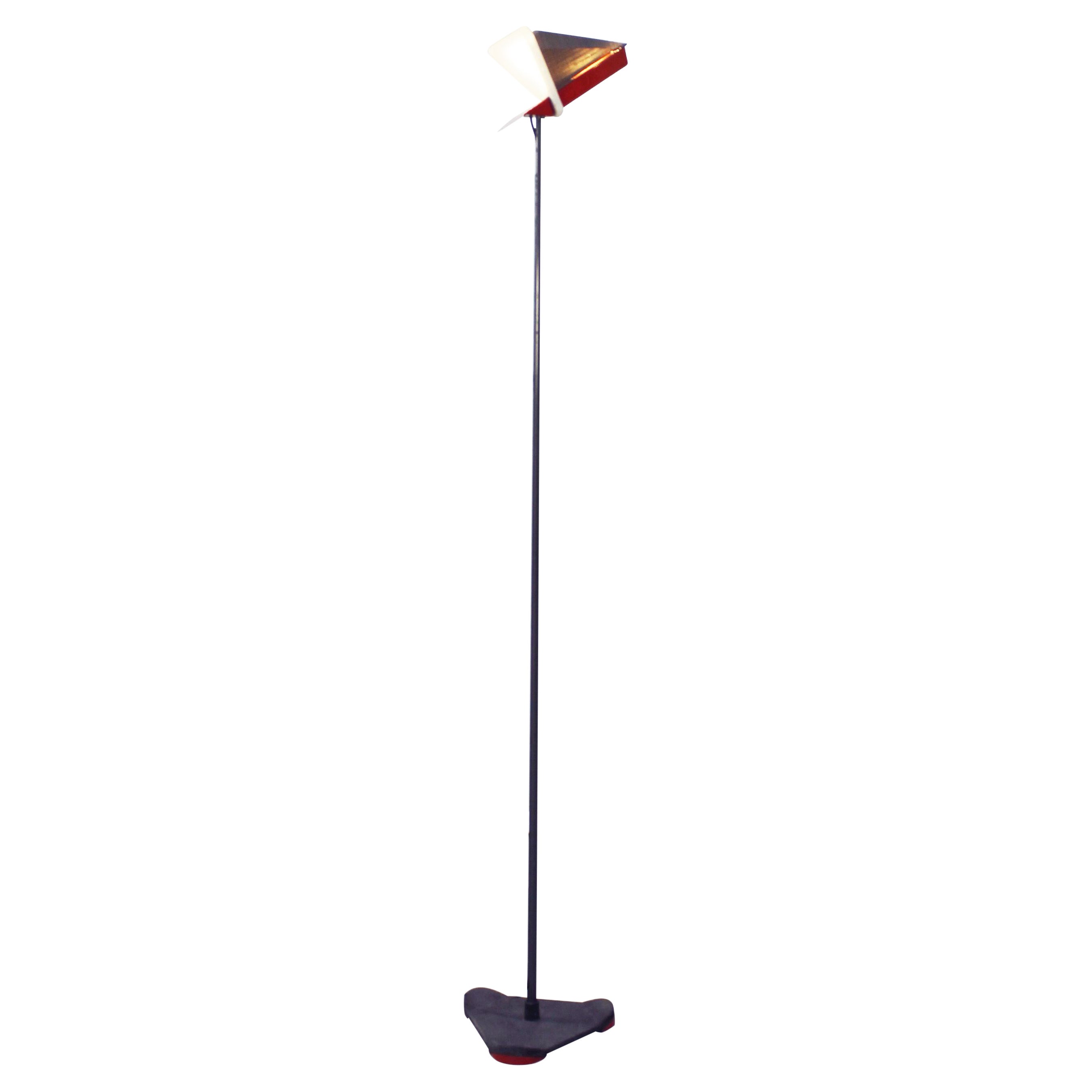 Lampadaire italien moderne du milieu du siècle dernier par Arteluce, années 1980