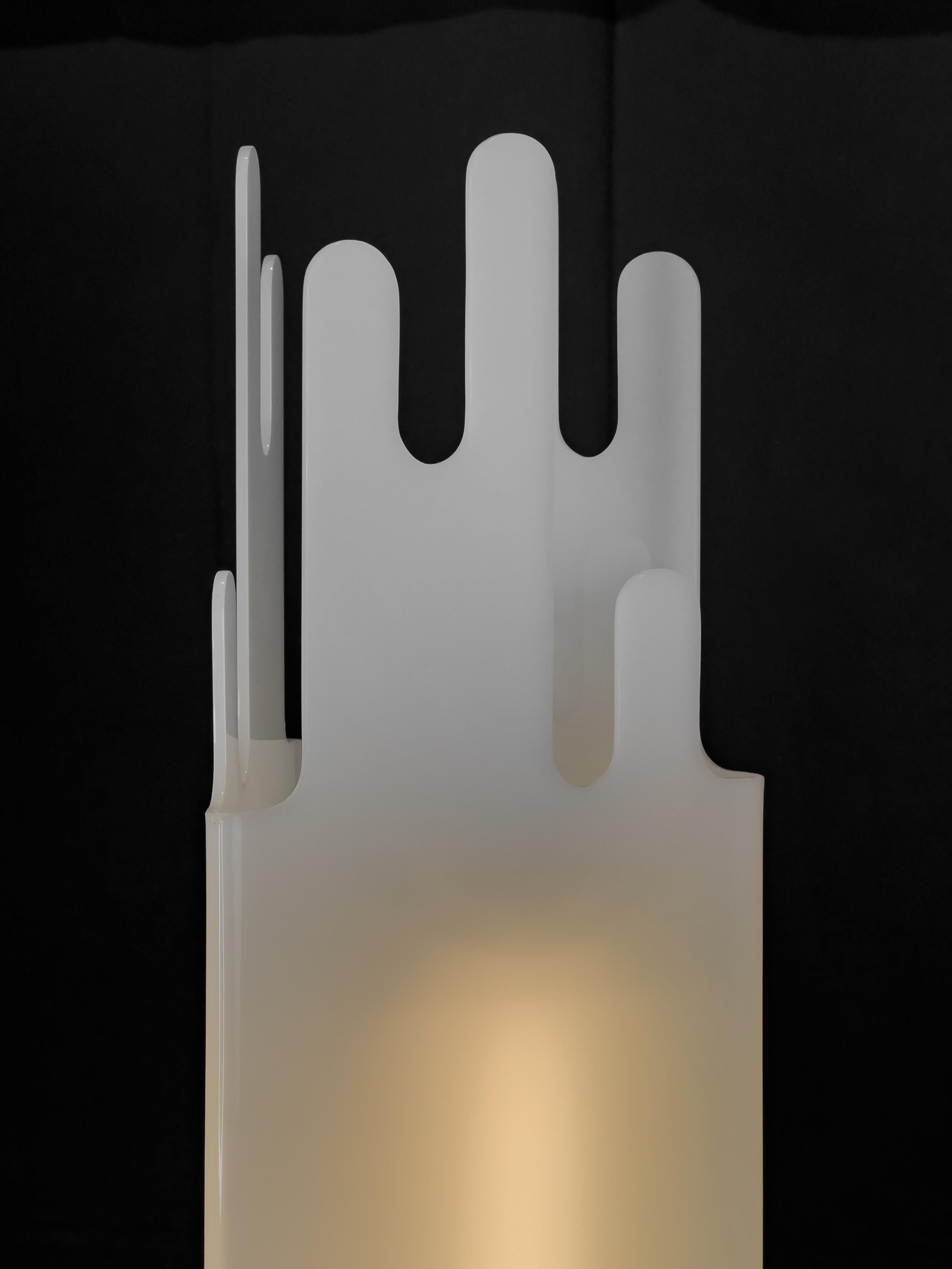 Molded Italian Mid-Century Modern Floor Lamp For Sale