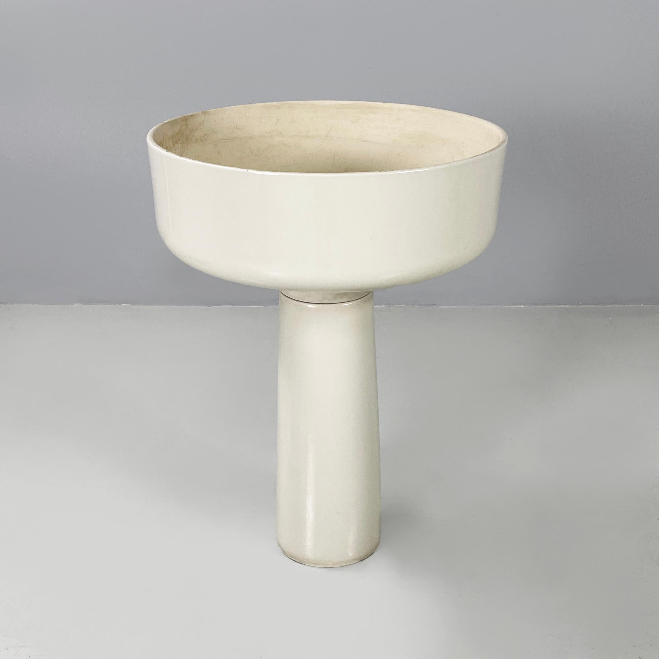 Mid-Century moderno Vaso da fiori italiano di metà secolo moderno di Mangiarotti per Fratelli Brambilla anni '70 in vendita