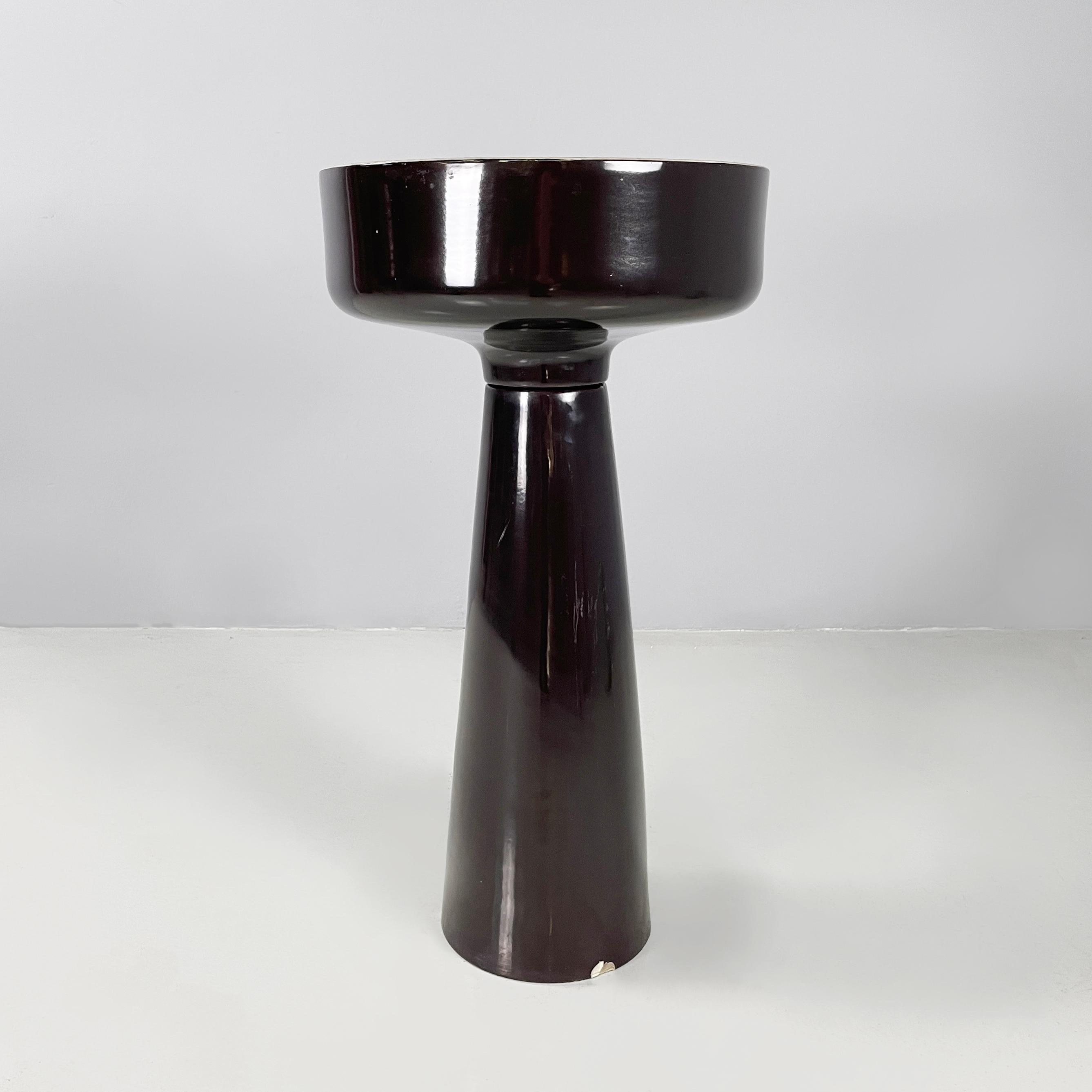Mid-Century moderno Vaso da fiori italiano di metà secolo moderno di Mangiarotti per Fratelli Brambilla anni '70 in vendita