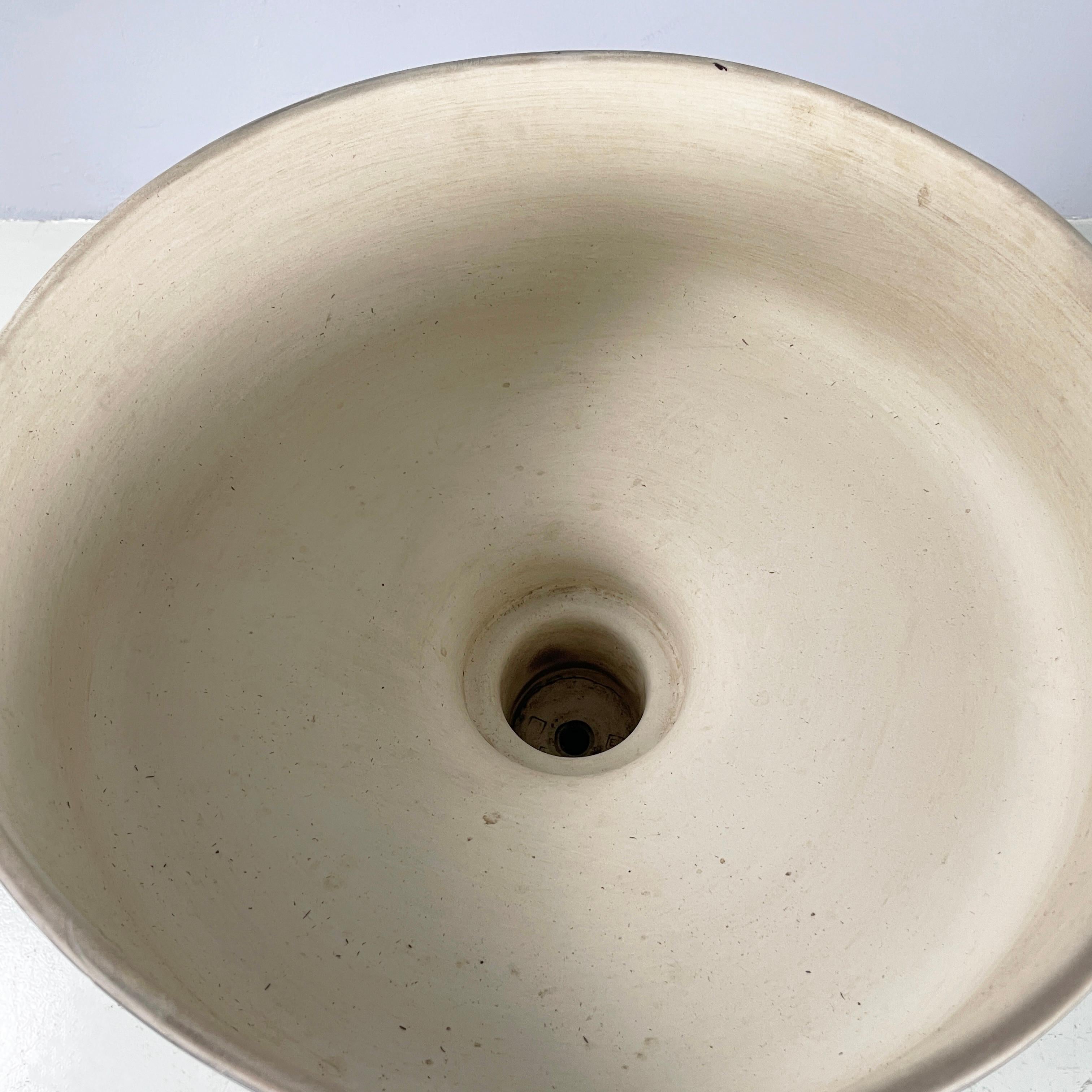 Vaso da fiori italiano di metà secolo moderno di Mangiarotti per Fratelli Brambilla anni '70 In condizioni discrete in vendita a MIlano, IT