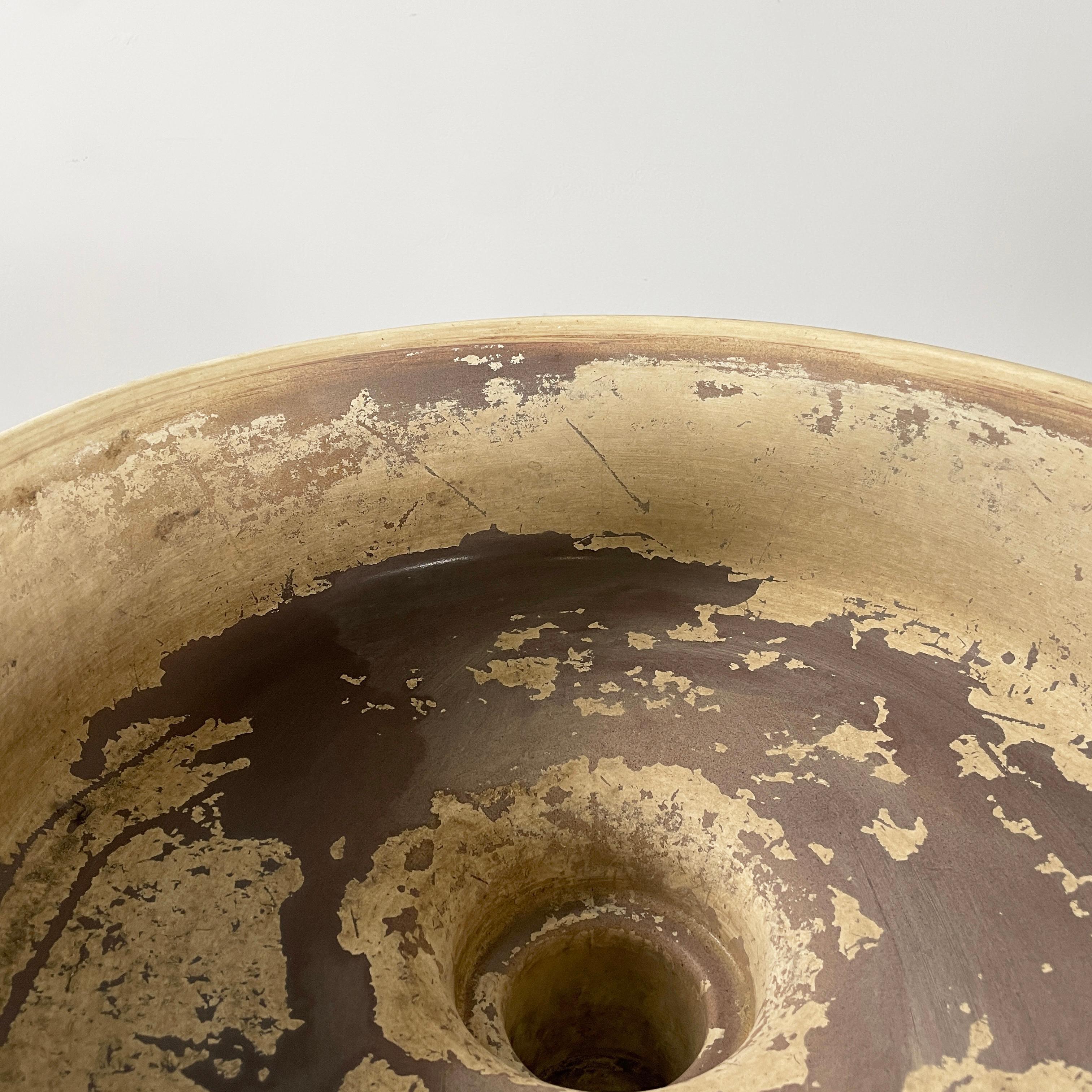 Ceramica Vaso da fiori italiano di metà secolo moderno di Mangiarotti per Fratelli Brambilla anni '70 in vendita