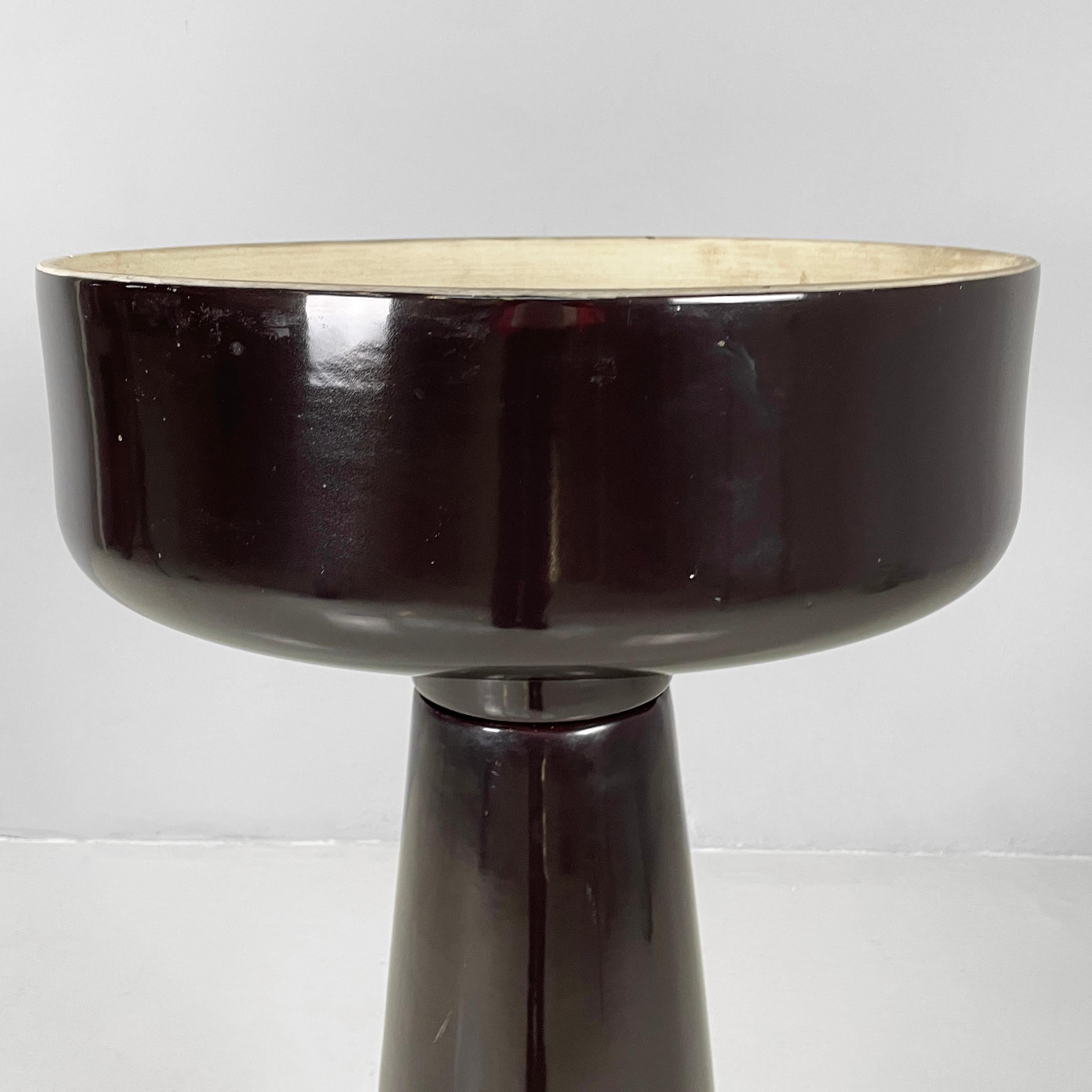 Vaso da fiori italiano di metà secolo moderno di Mangiarotti per Fratelli Brambilla anni '70 in vendita 2