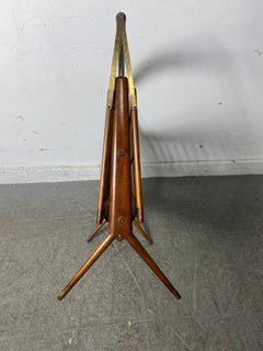 Italian Mid-Century Modern Folding Magazine Holder by Cesare Lacca