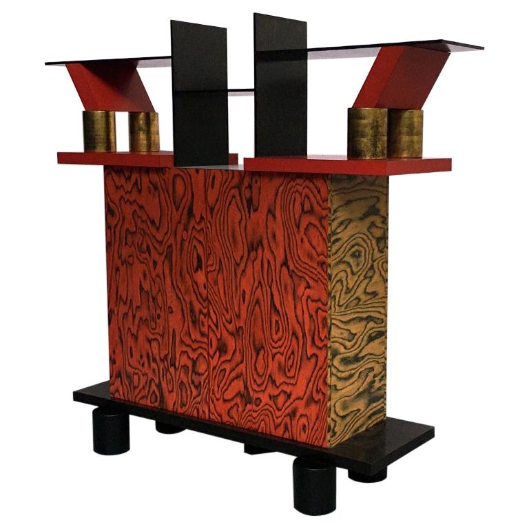 Italian Mid-Century Modern Freemont Cabinet by Ettore Sottsass for Memphis, 1985