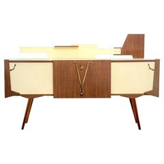 Buffet ou bar italien de style The Moderns Brown et Yellow, 1960