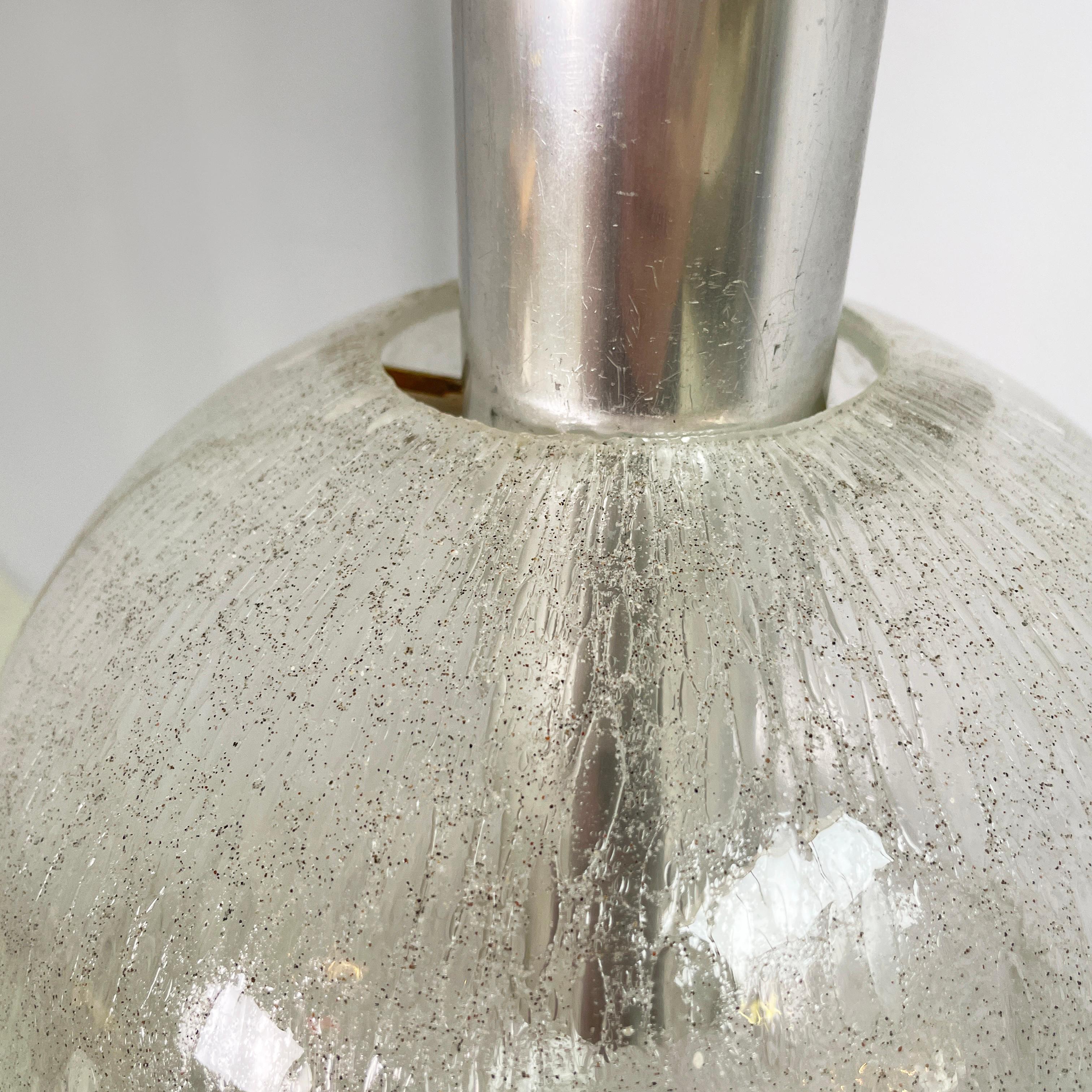 Italian mid-century modern Glass Chandelier Bilobo by Tobia Scarpa Flos, 1960s For Sale 4