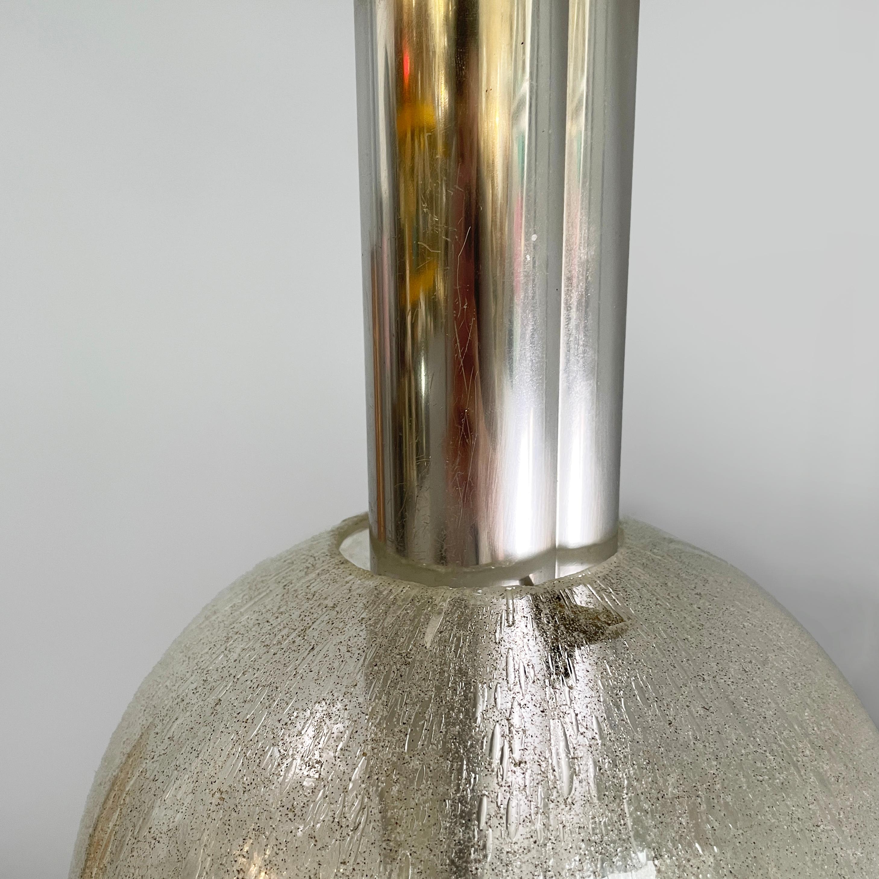 Italian mid-century modern Glass Chandelier Bilobo by Tobia Scarpa Flos, 1960s For Sale 5