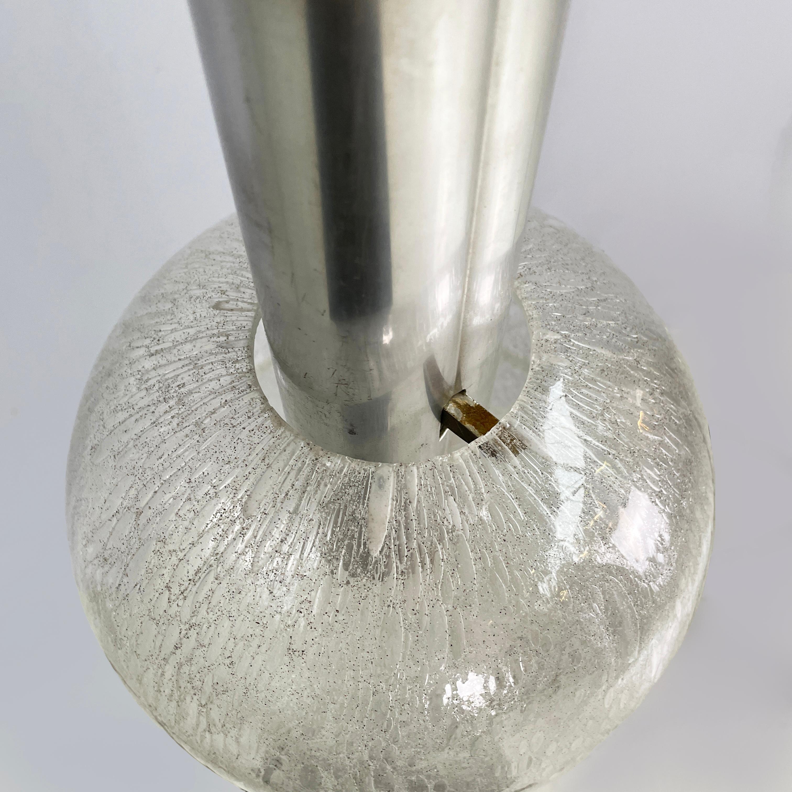 Italian mid-century modern Glass Chandelier Bilobo by Tobia Scarpa Flos, 1960s For Sale 7