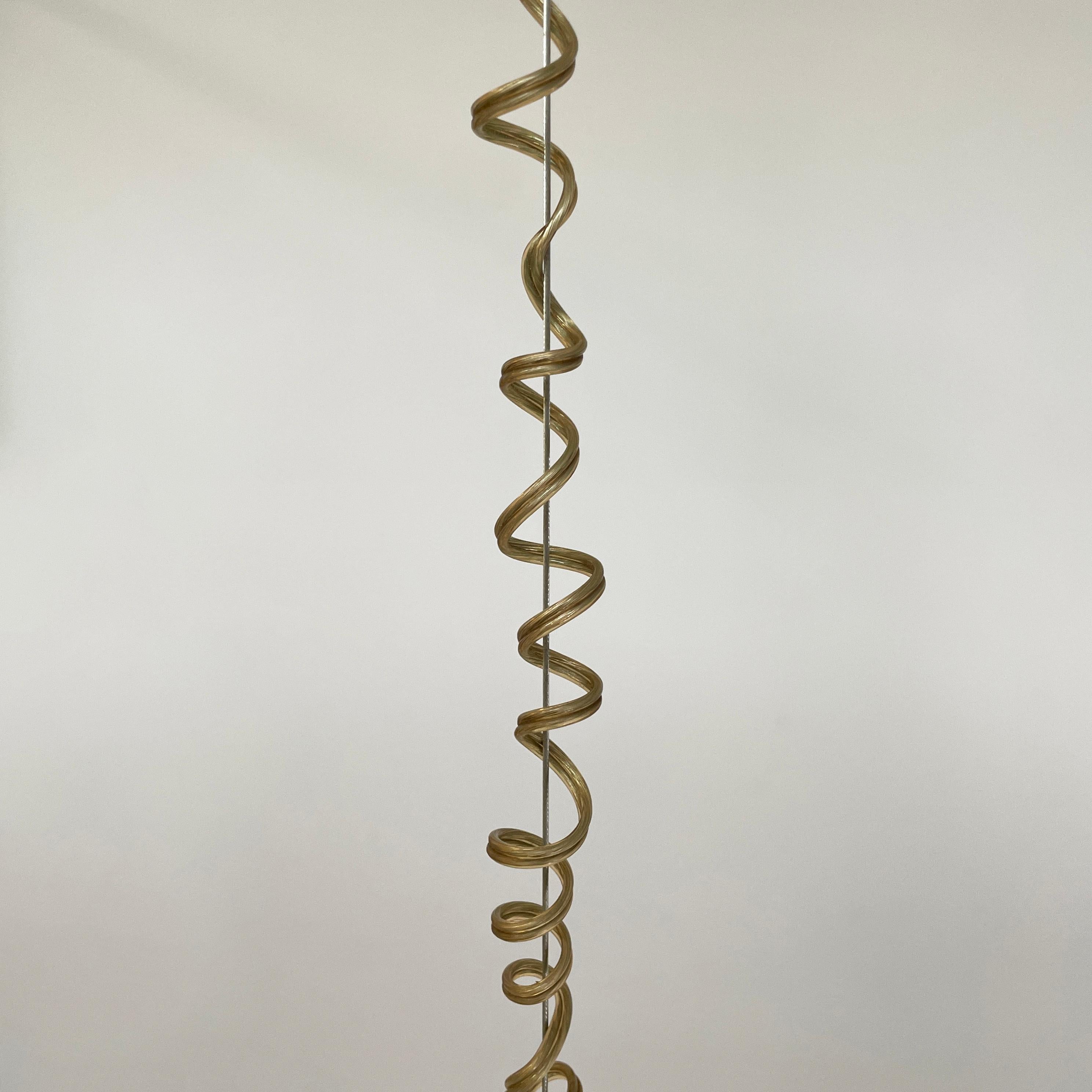 Italian mid-century modern Glass Chandelier Bilobo by Tobia Scarpa Flos, 1960s For Sale 7