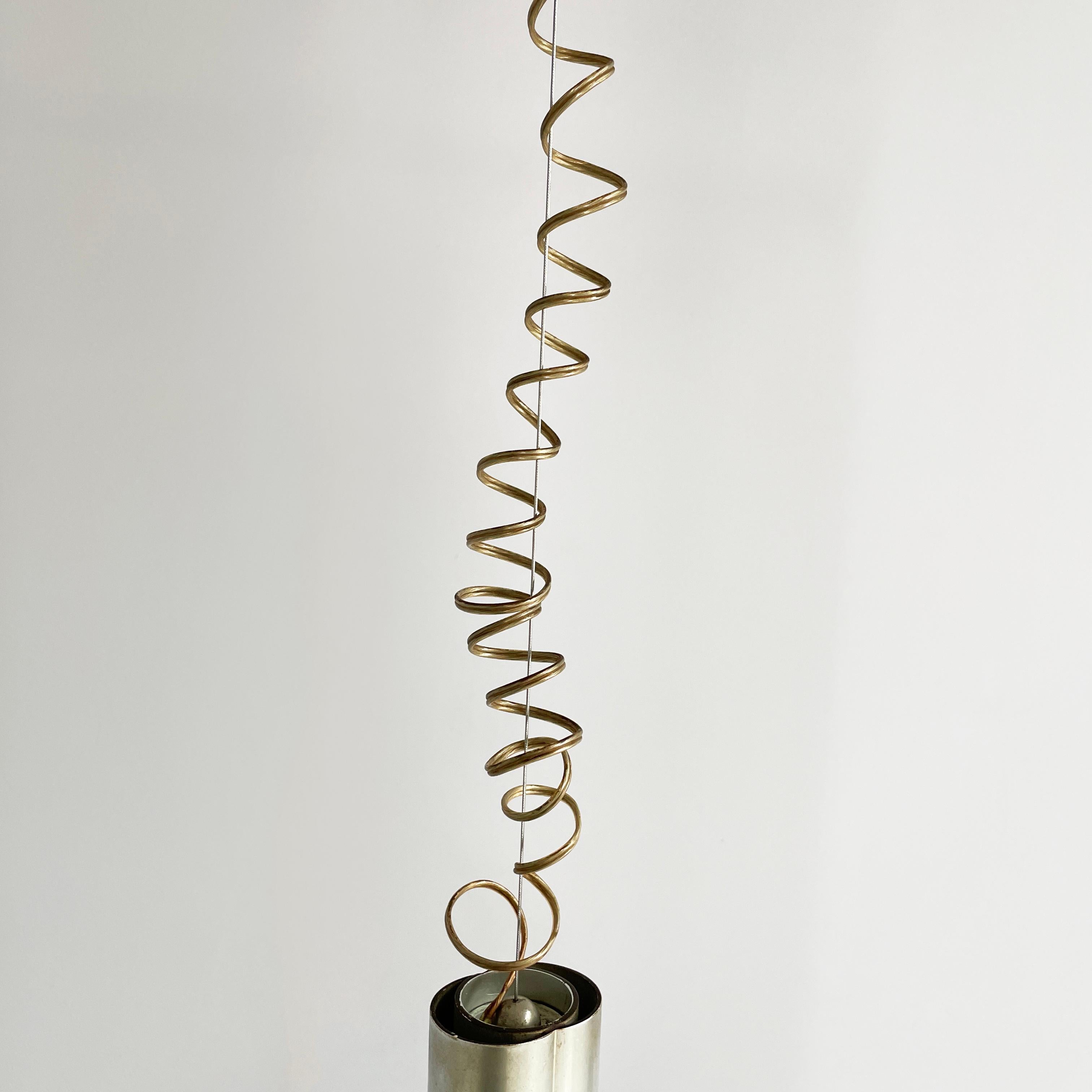 Italian mid-century modern Glass Chandelier Bilobo by Tobia Scarpa Flos, 1960s For Sale 8