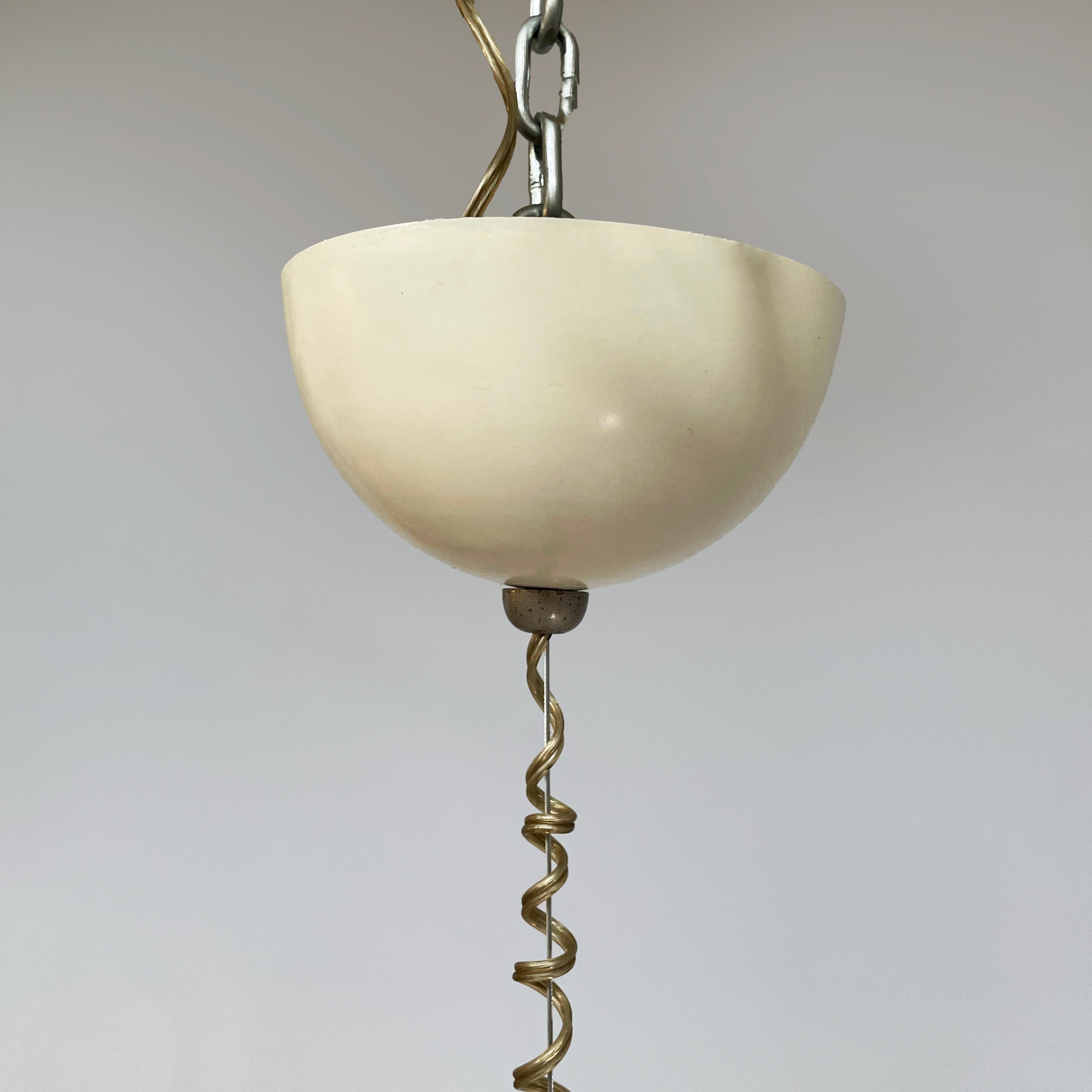 Italian mid-century modern Glass Chandelier Bilobo by Tobia Scarpa Flos, 1960s For Sale 8