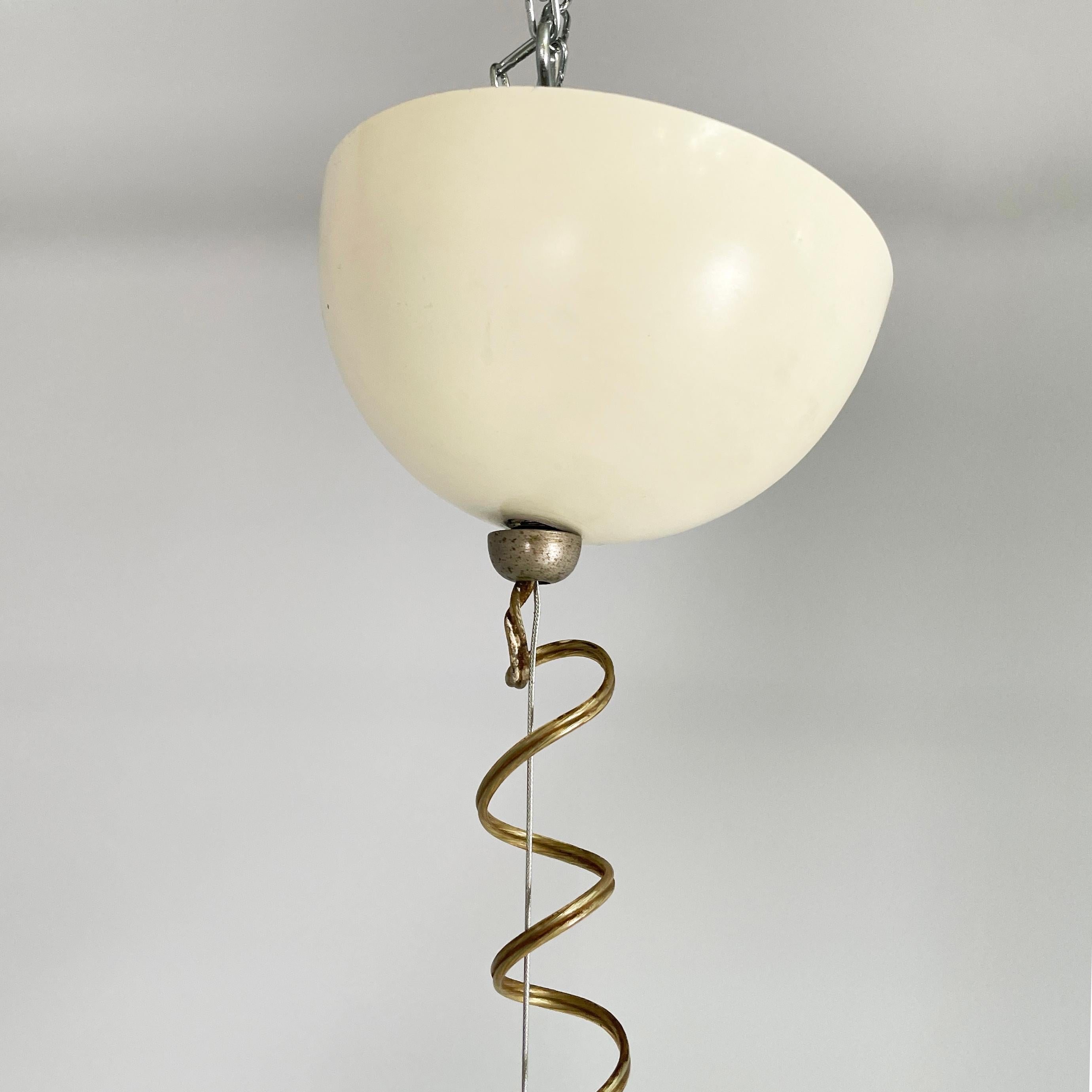 Italian mid-century modern Glass Chandelier Bilobo by Tobia Scarpa Flos, 1960s For Sale 9