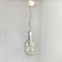 Italian mid-century modern Glass Chandelier Bilobo by Tobia Scarpa Flos, 1960s
