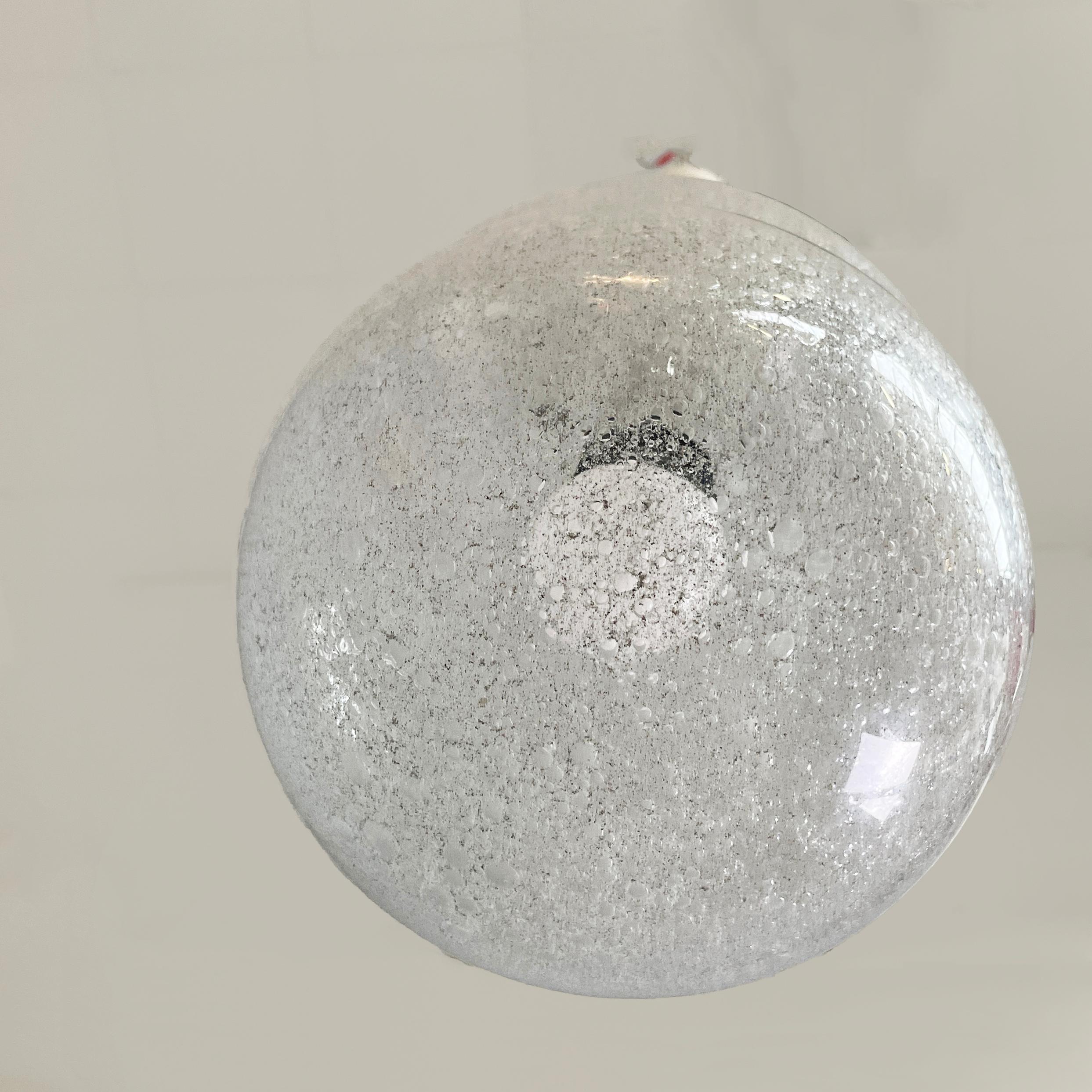 Mid-20th Century Italian mid-century modern Glass Chandelier Bilobo by Tobia Scarpa Flos, 1960s For Sale