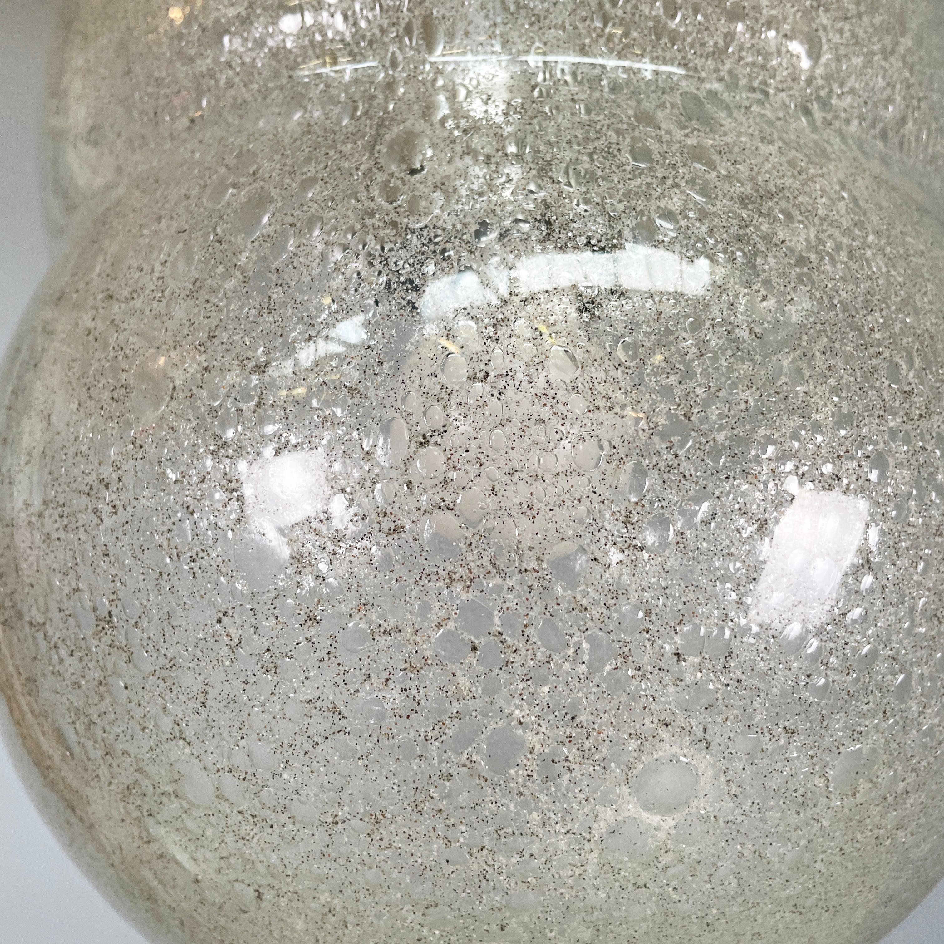 Murano Glass Italian mid-century modern Glass Chandelier Bilobo by Tobia Scarpa Flos, 1960s For Sale