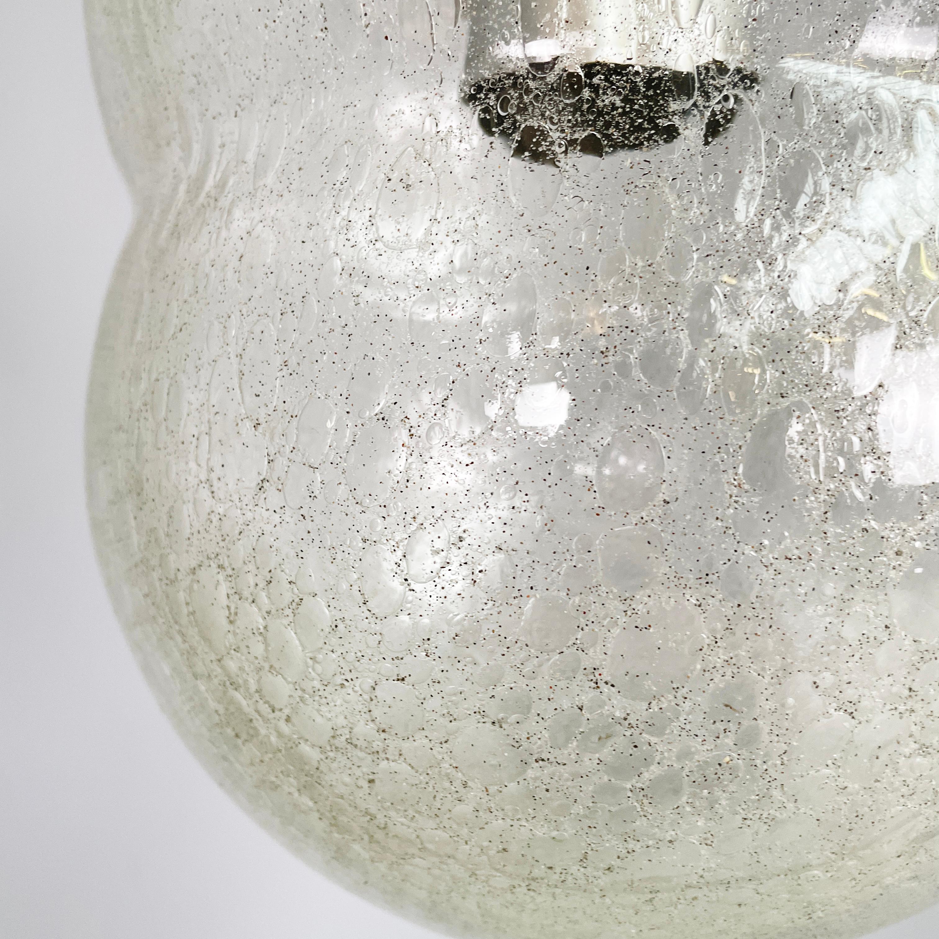 Italian mid-century modern Glass Chandelier Bilobo by Tobia Scarpa Flos, 1960s For Sale 2